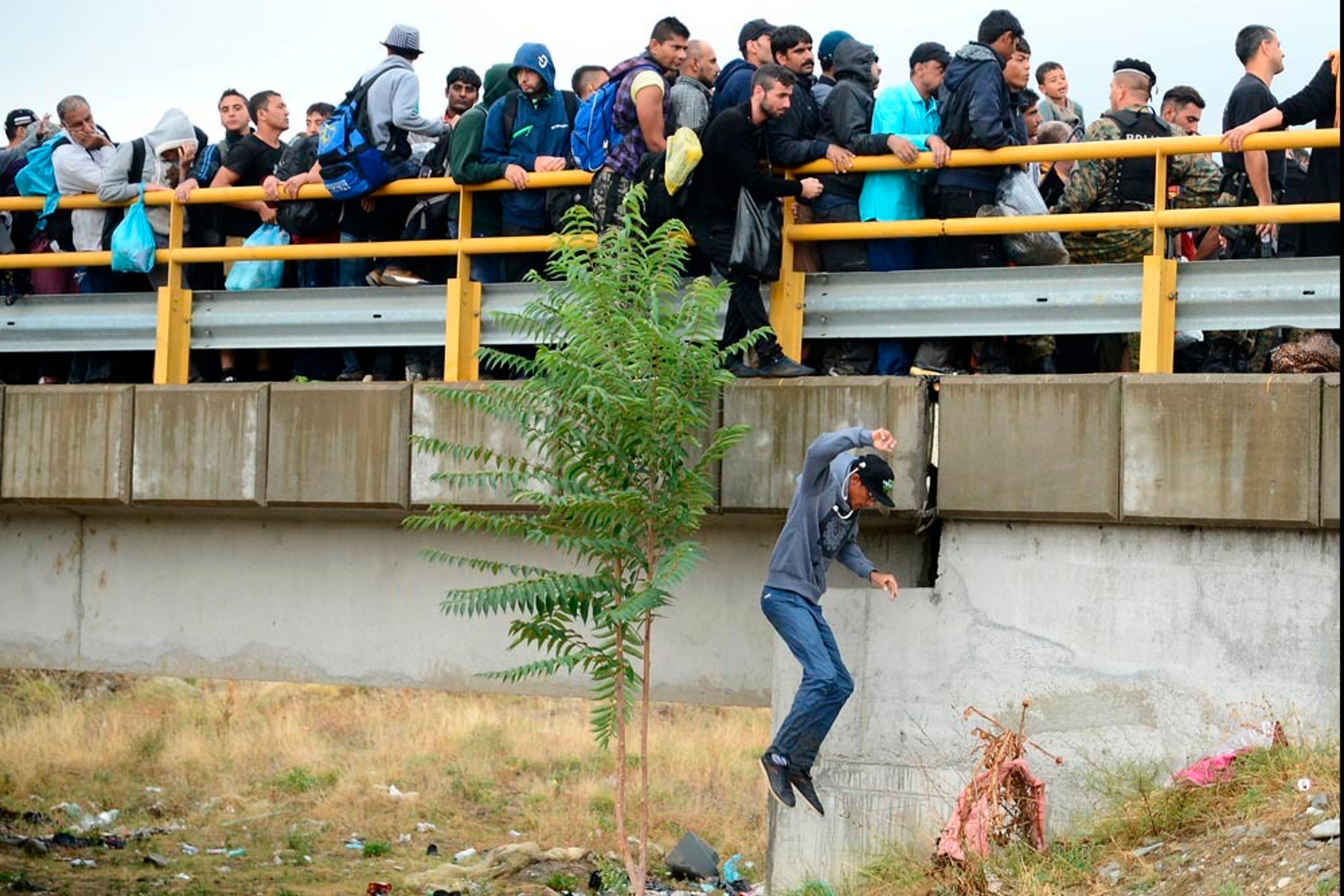 Migranti v Macedónsku.