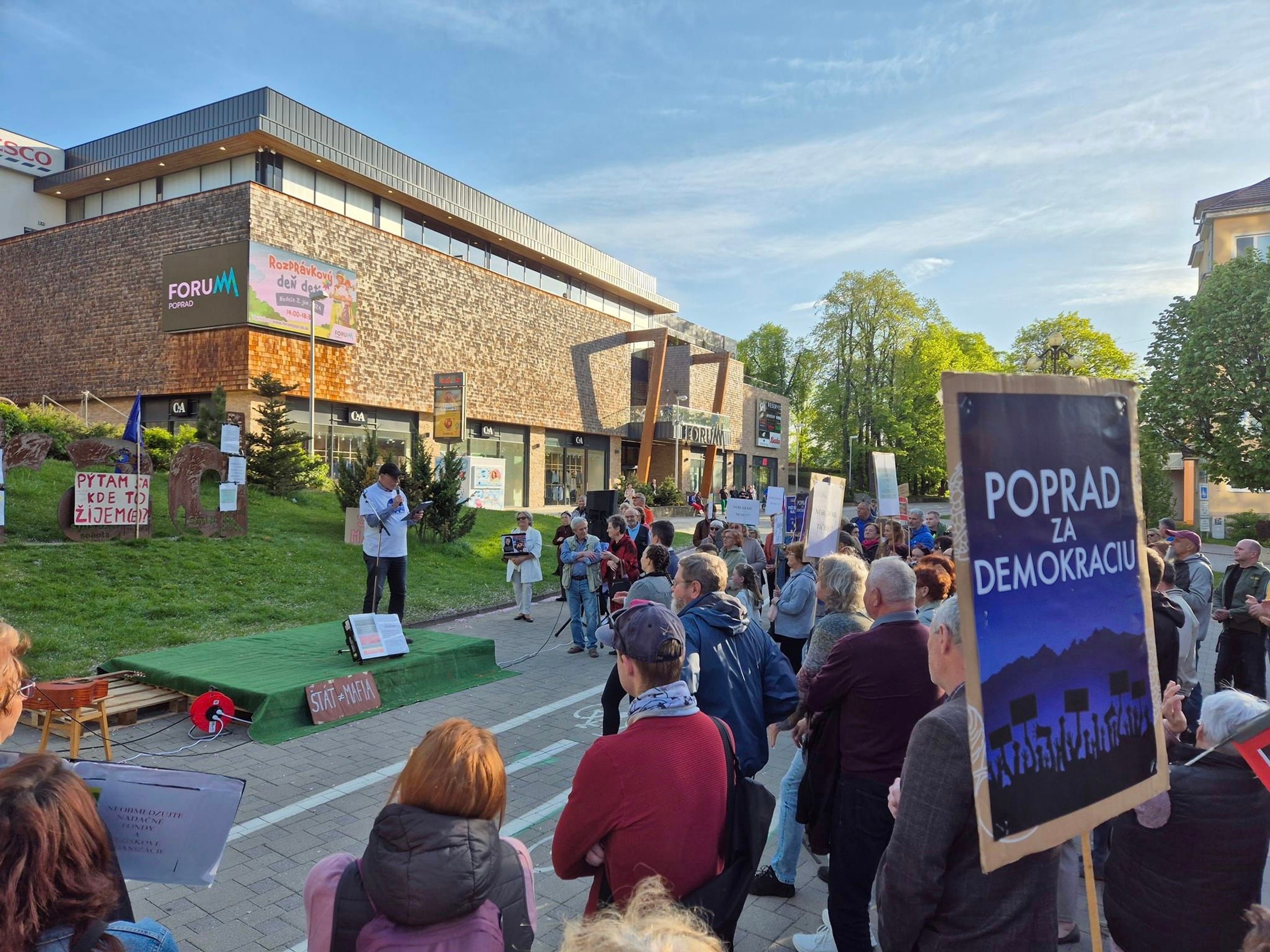 Občianske protesty v Poprade