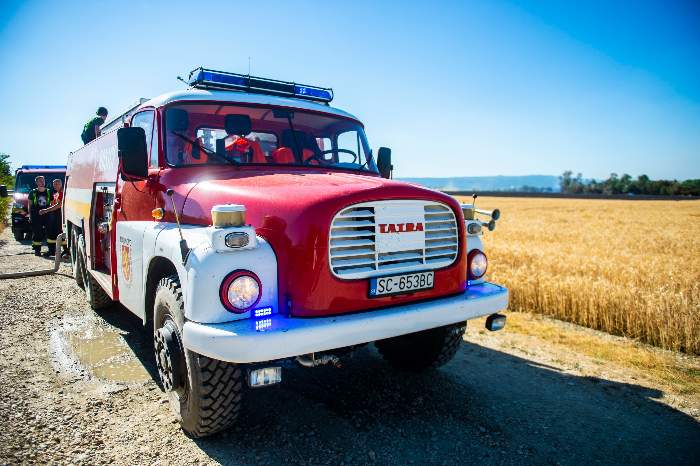 Požiar pri Bratislave