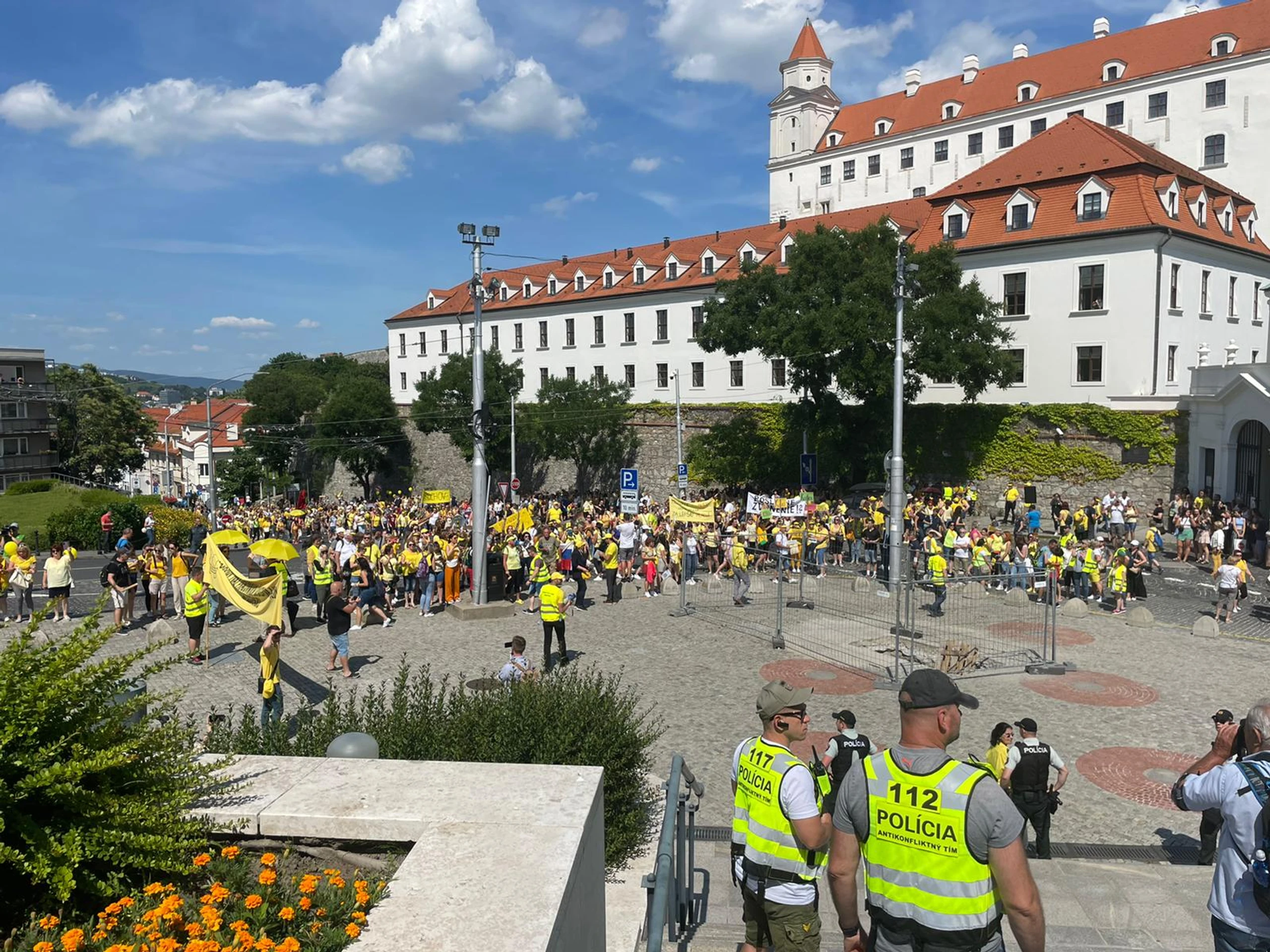Protest učiteľov.