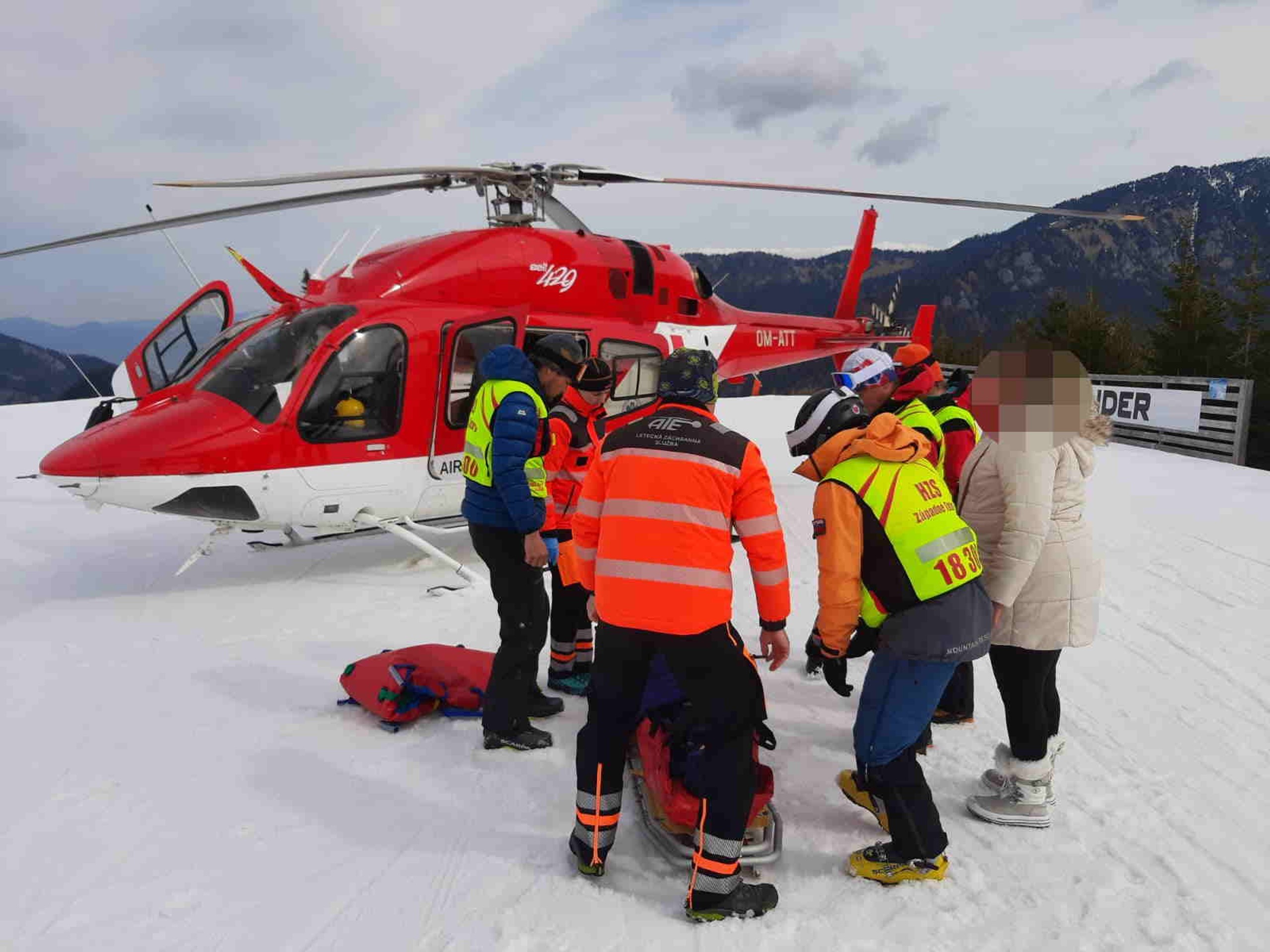 Úraz chlapca na zjazdovej trati v Jasnej