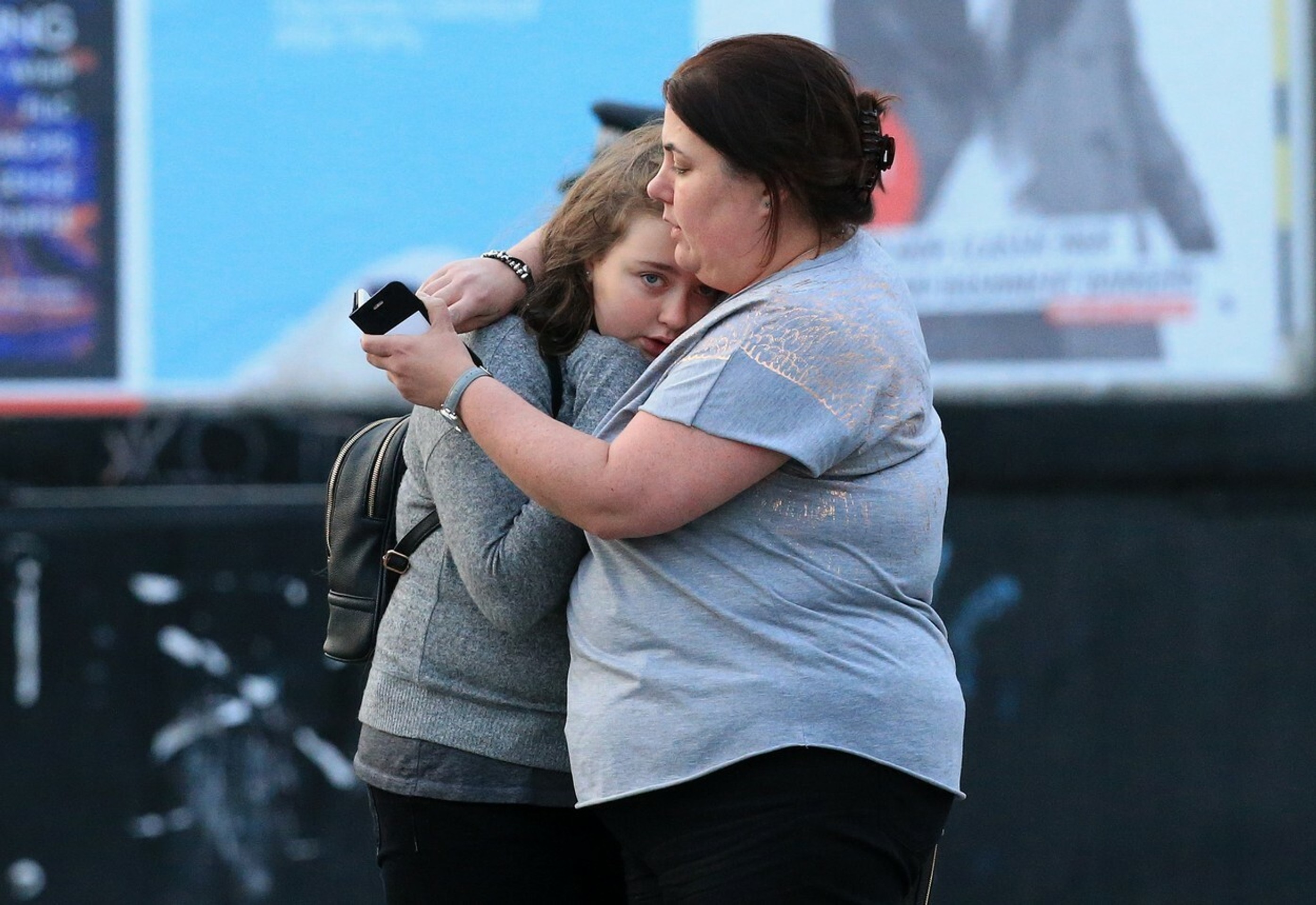 Zúfalá situácia po výbuchu.