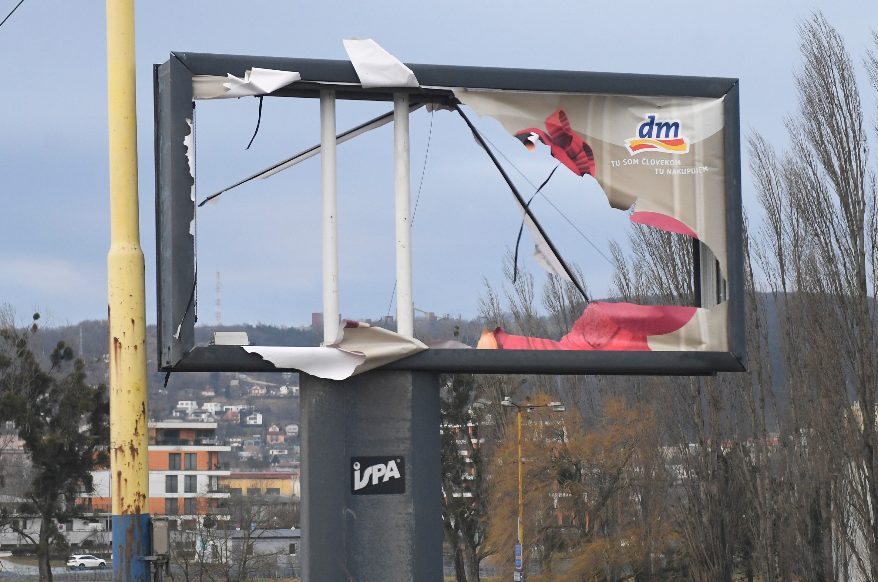 Škody po silnom vetre v Košiciach.