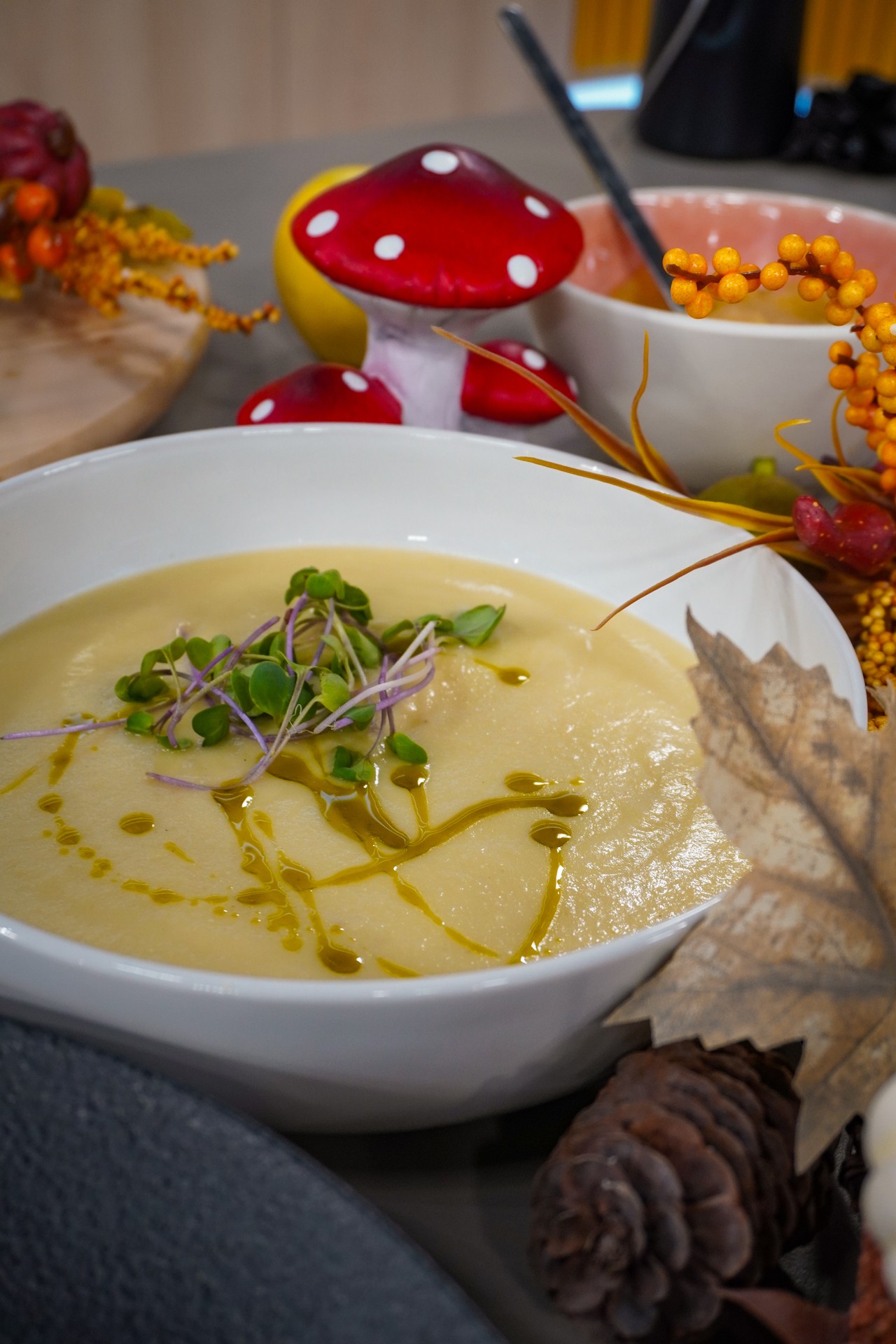 Zelerová krémová polievka s pórom