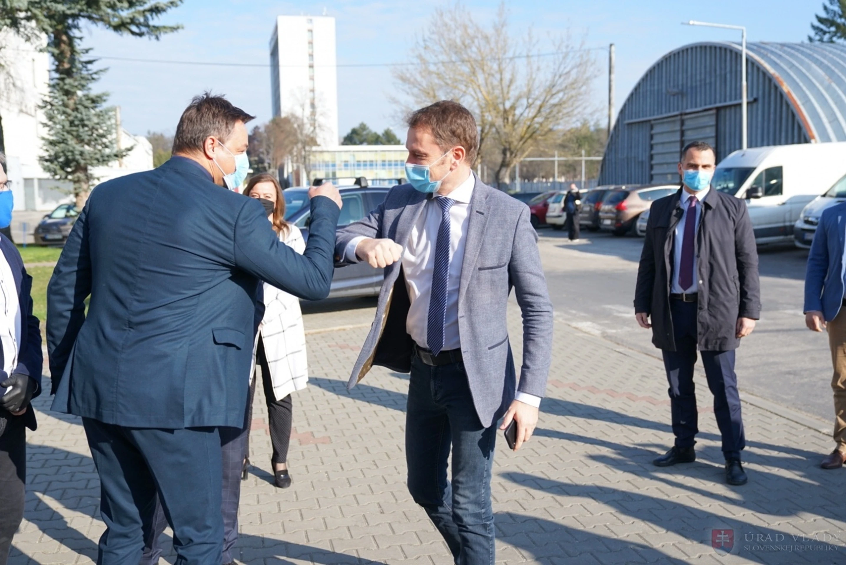 Premiér Igor Matovič prichádza na rokovanie vlády (2. aprila 2020)
