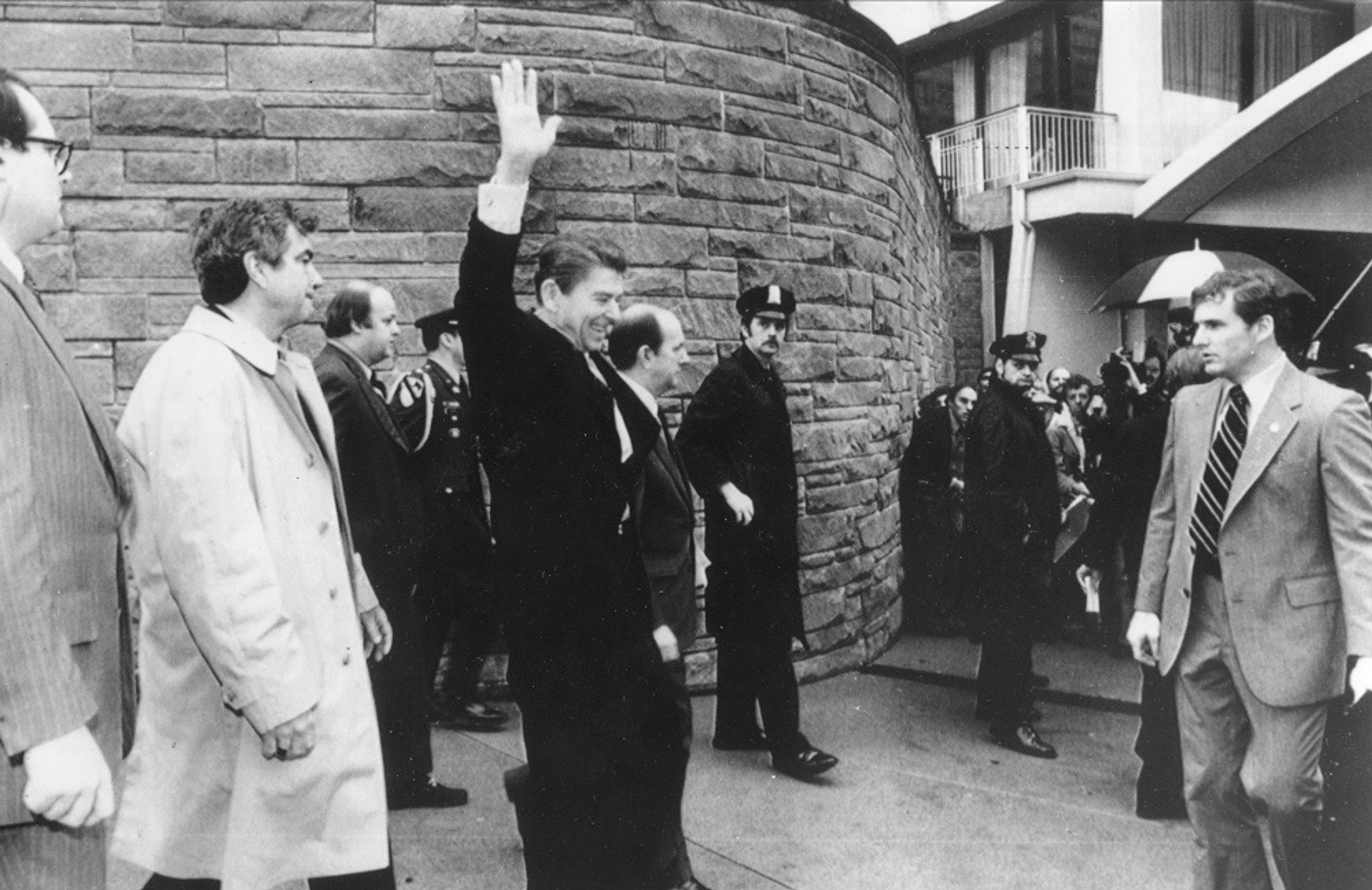 Ronald Reagan a Jerry Parr.
