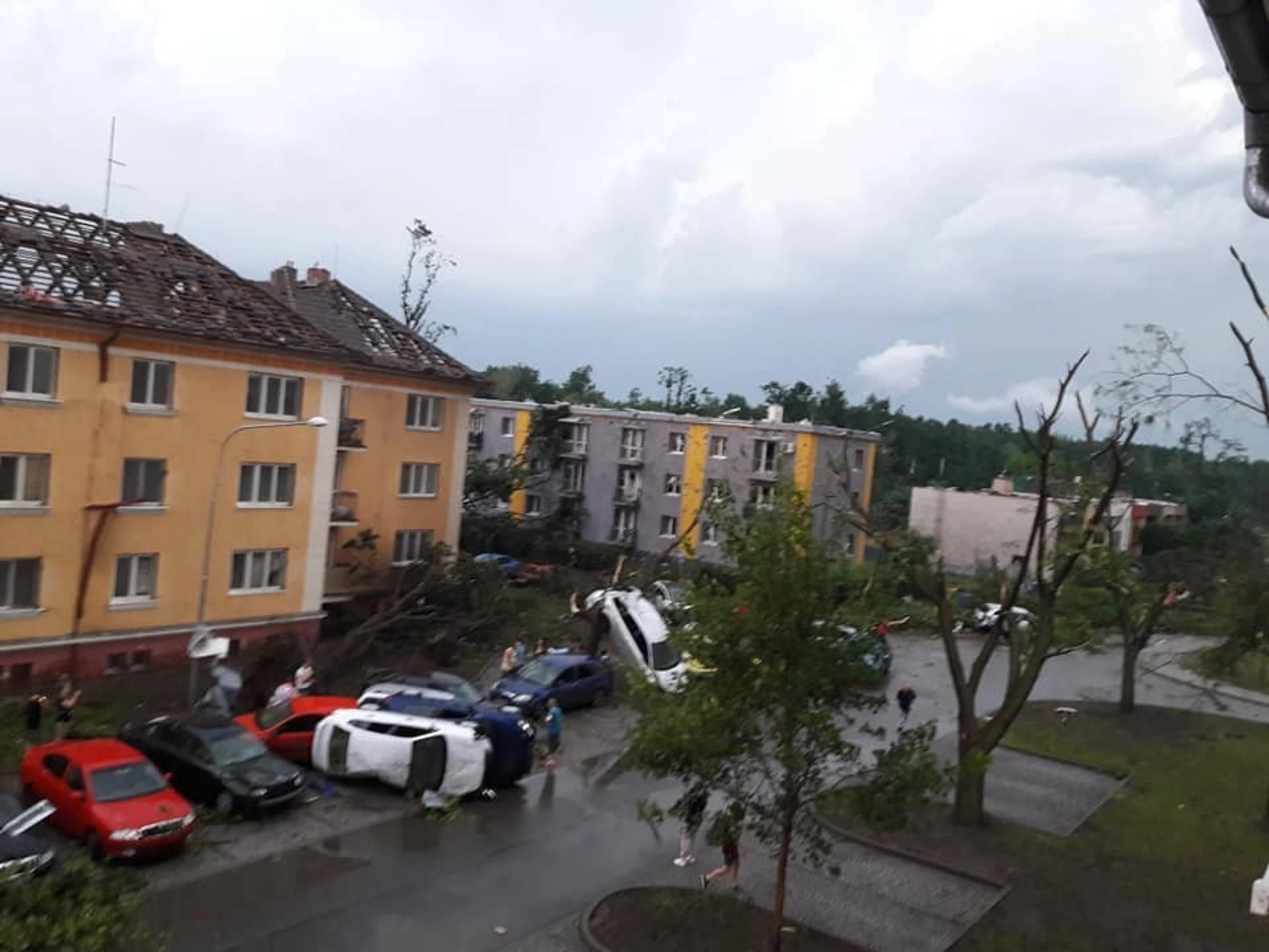 Tornádo na juhu Moravy v okrese Hodonín