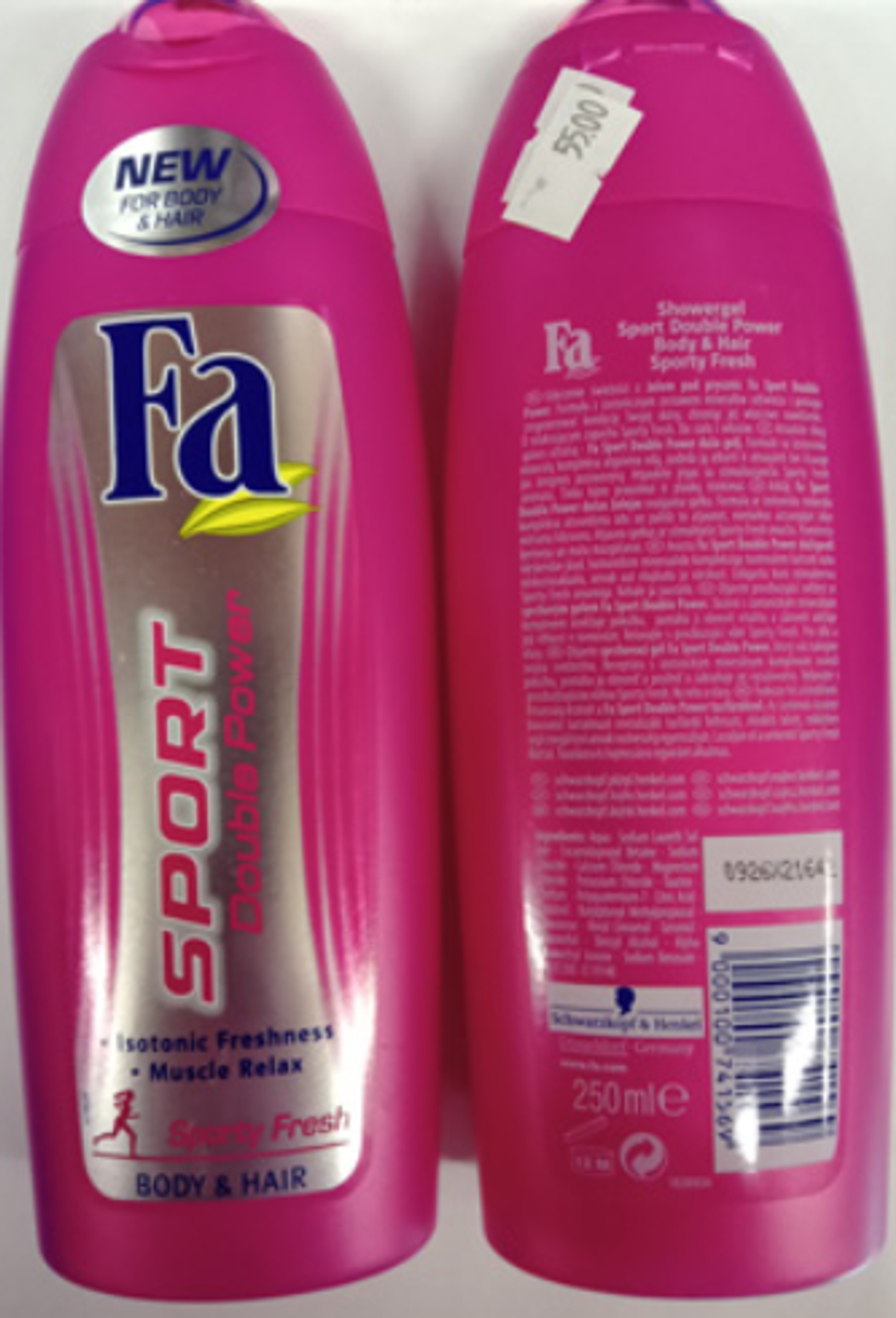 Fa SPORT Double Power BODY & HAIR – sprchovací gél