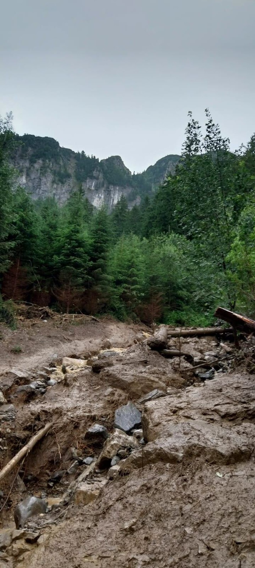 Oblasť, kde sa stalo nešťastie.