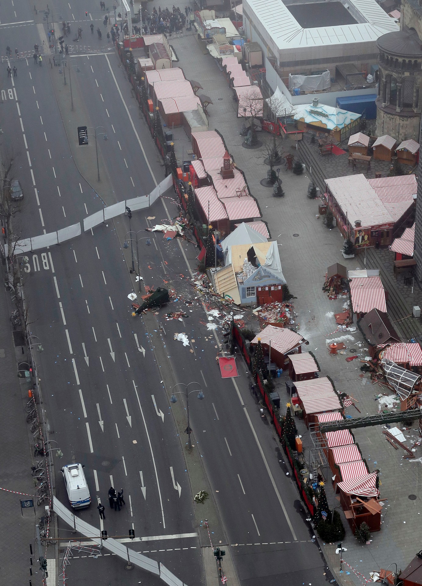 Pohľad na námestie Breitscheidplatz.