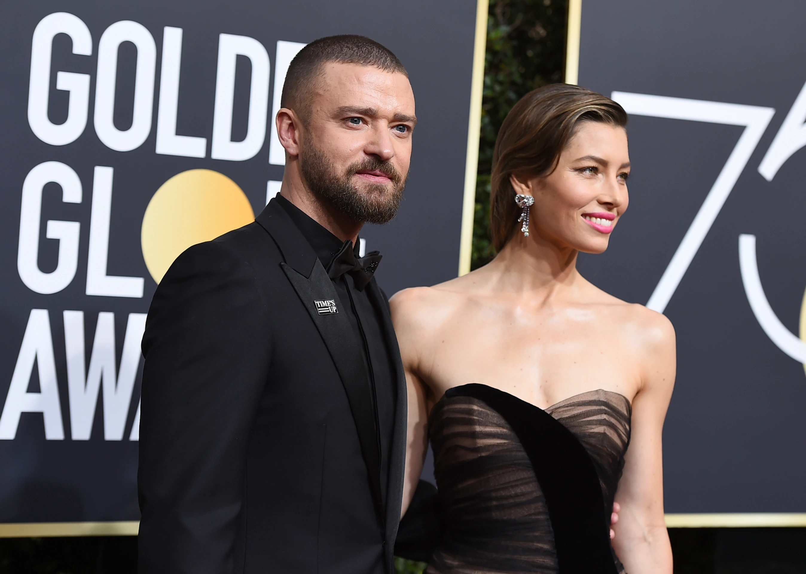 Jessica Biel na Zlatých glóbusoch
