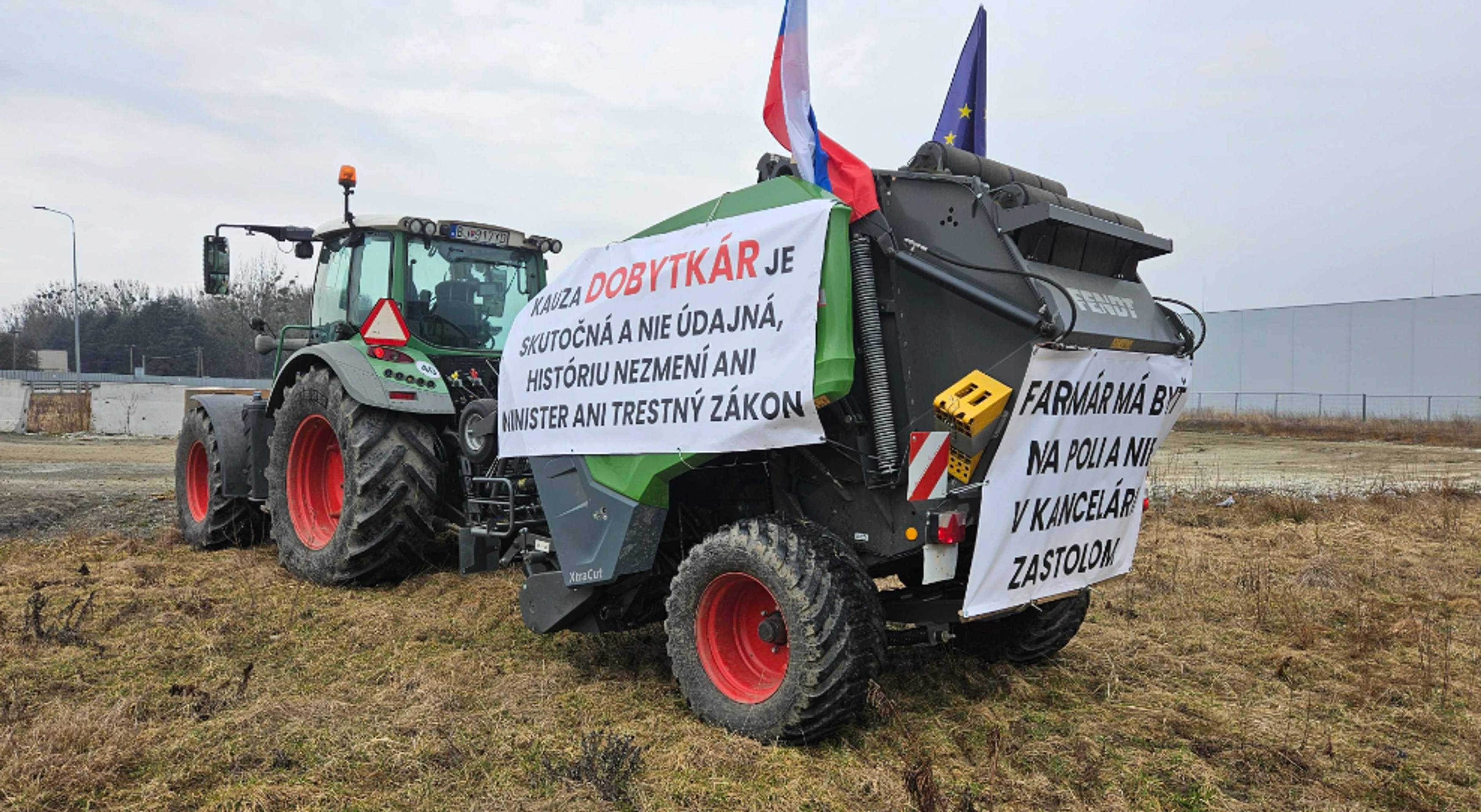 Protest farmárov v Prešove.