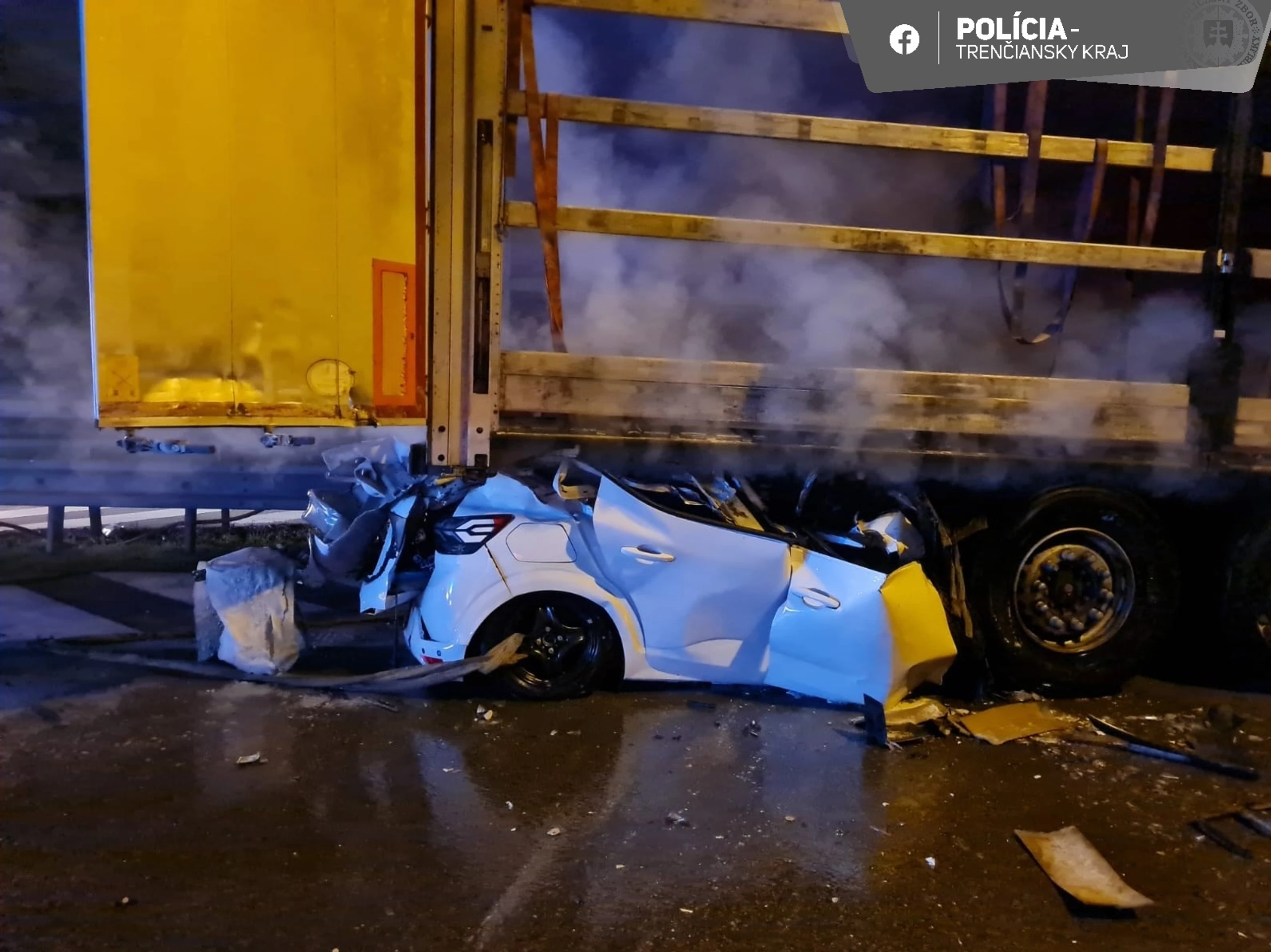 Mimoriadne tragická nehoda pri odpočívadle Sverepec.