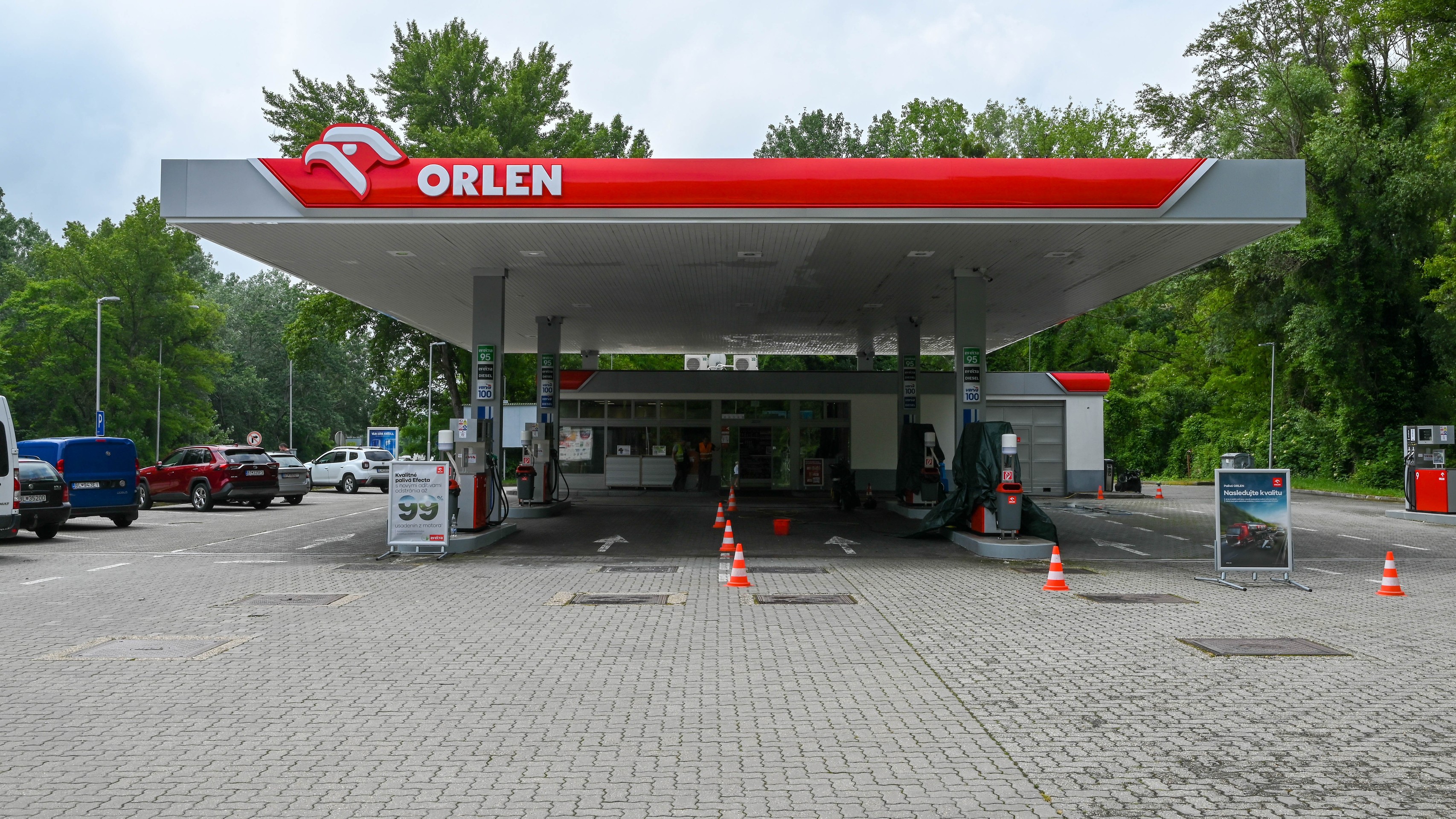 Niektoré čerpacie stanice Orlen ešte stále prerábajú