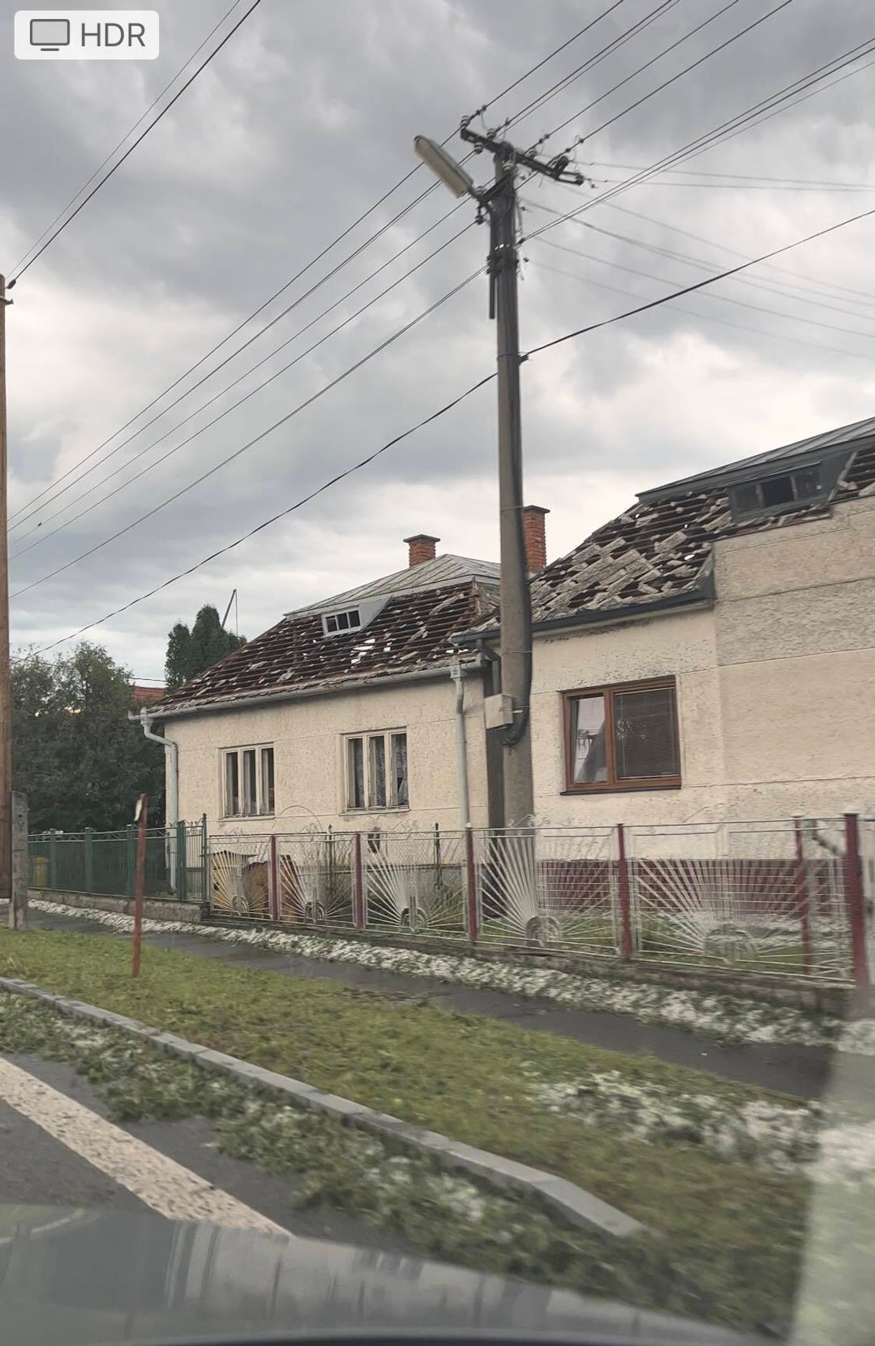 Závadka, následky búrky. 