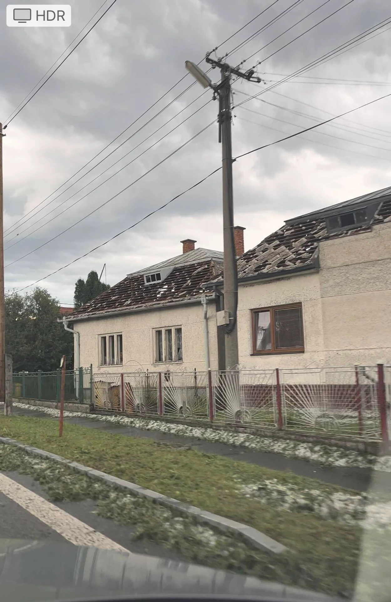 Závadka, následky búrky. 