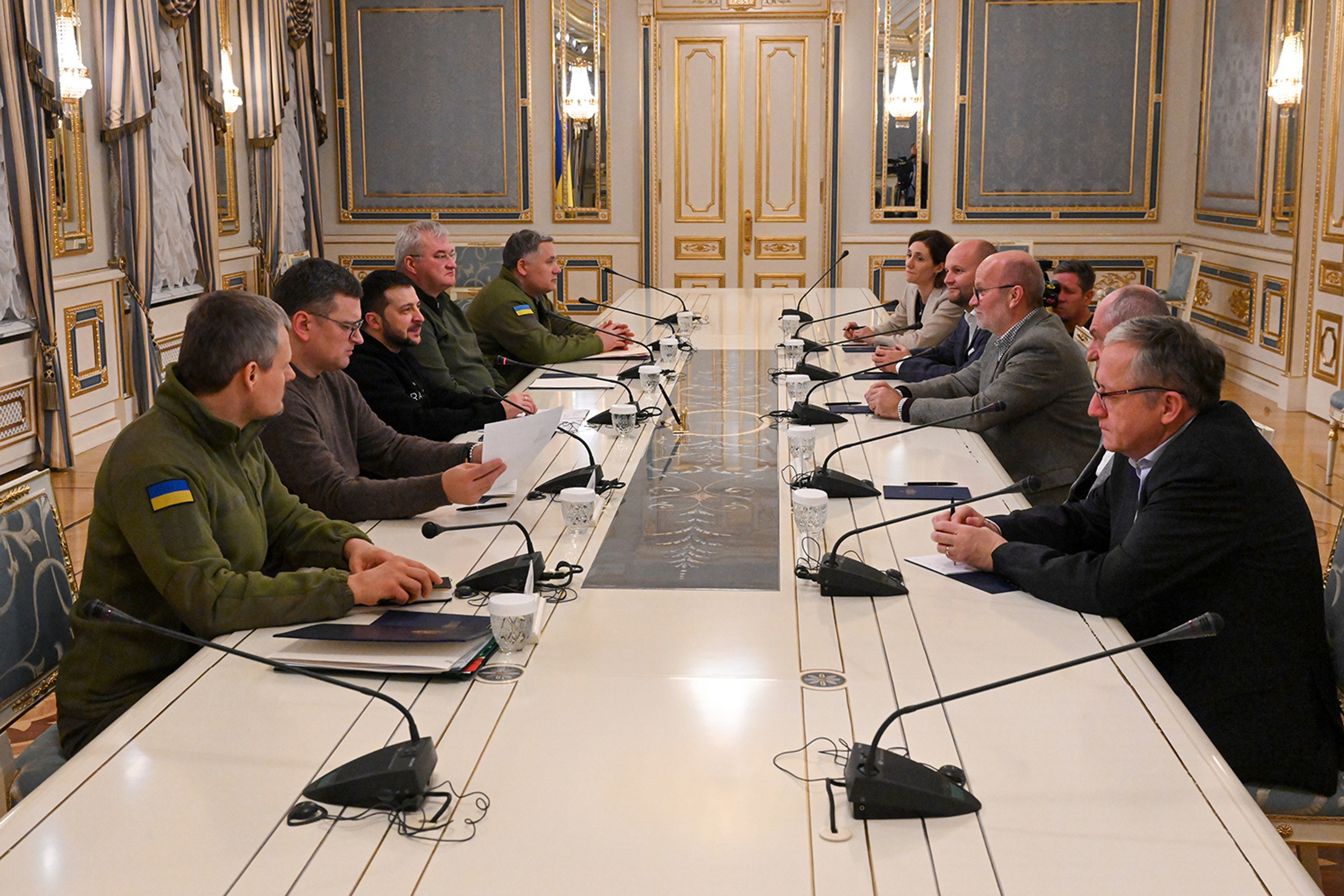 Slovenská delegácia na Ukrajine.
