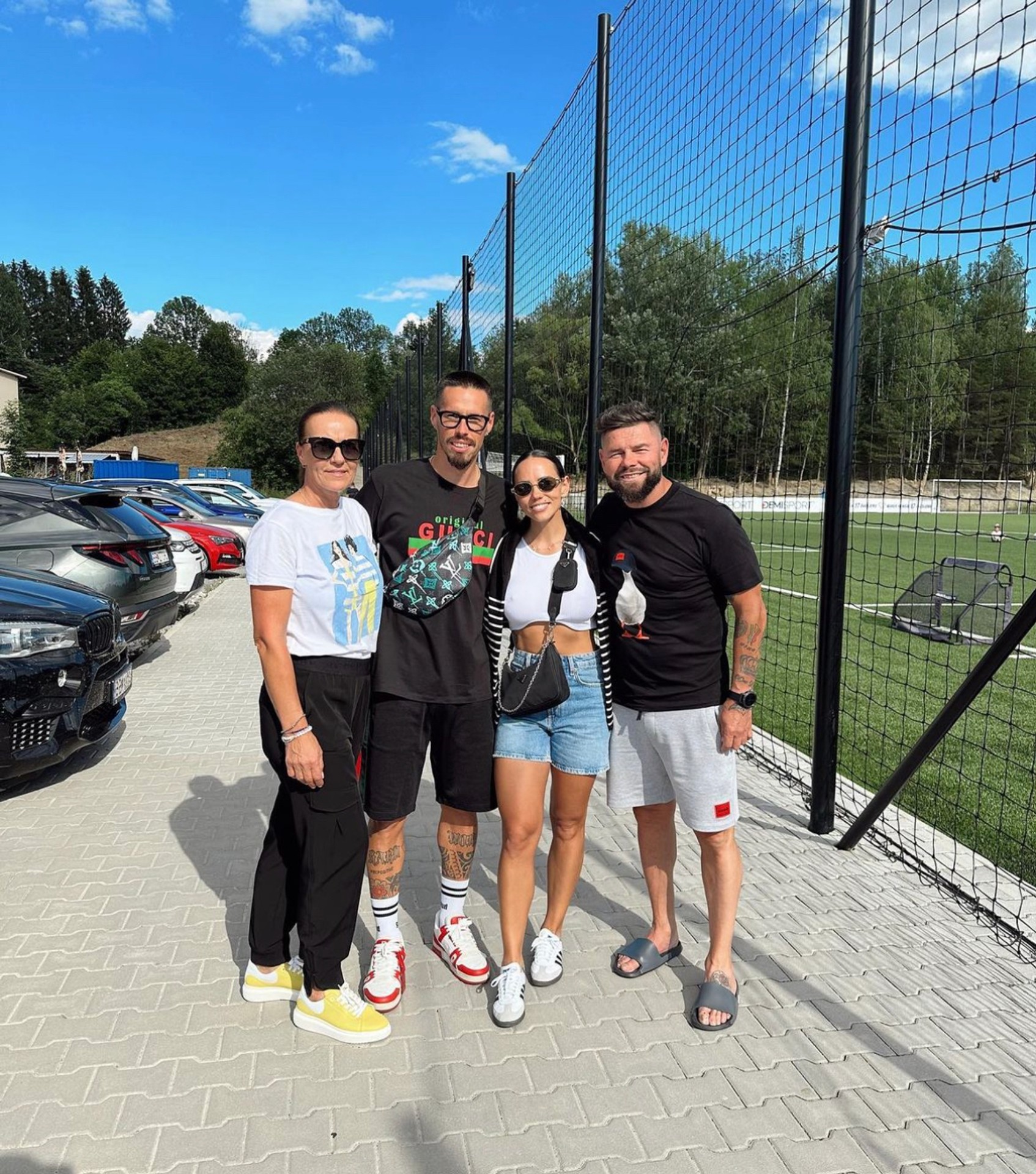 Michaela Gargano s rodinou na Slovensku