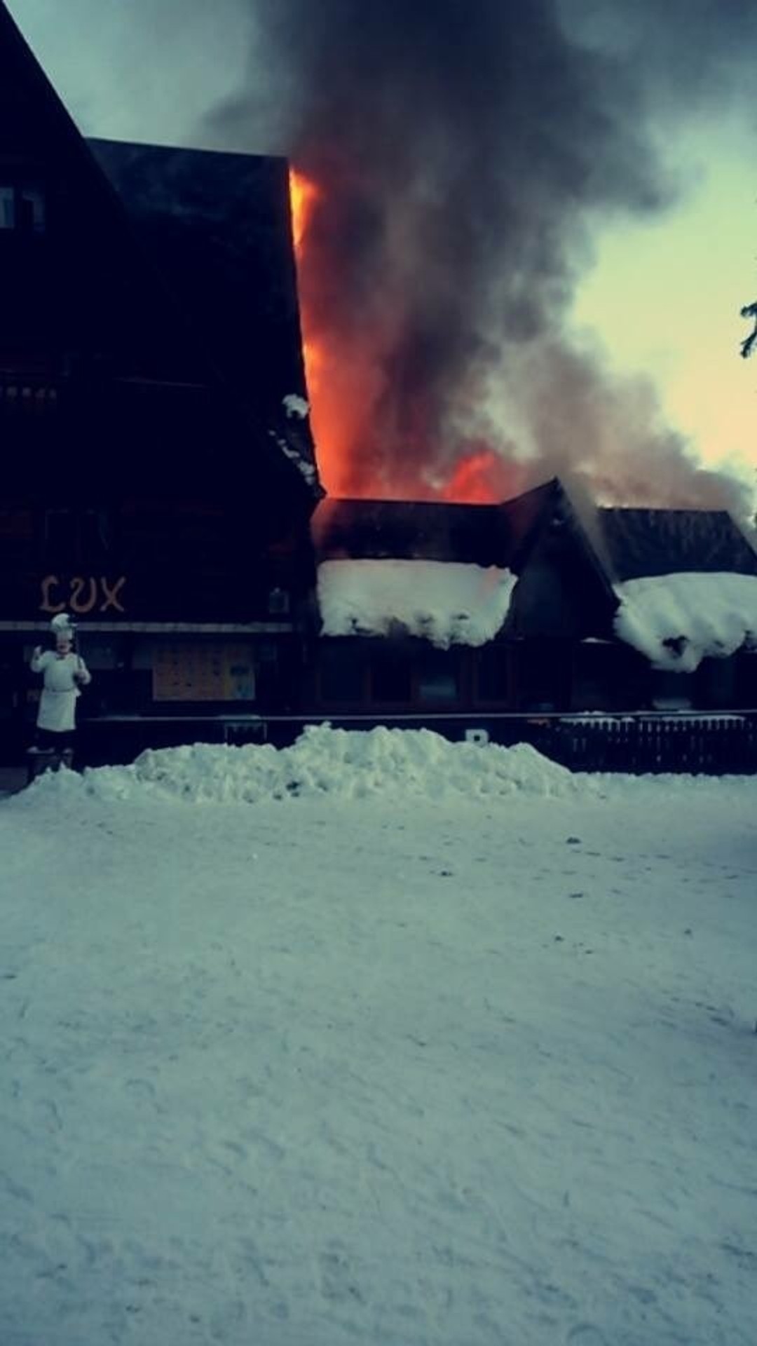 Požiar chaty Lux