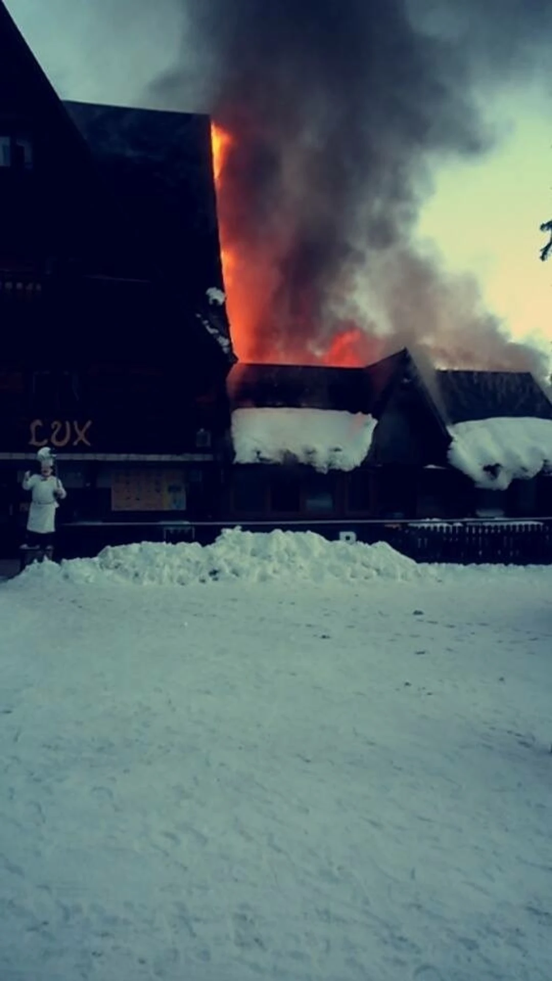 Požiar chaty Lux