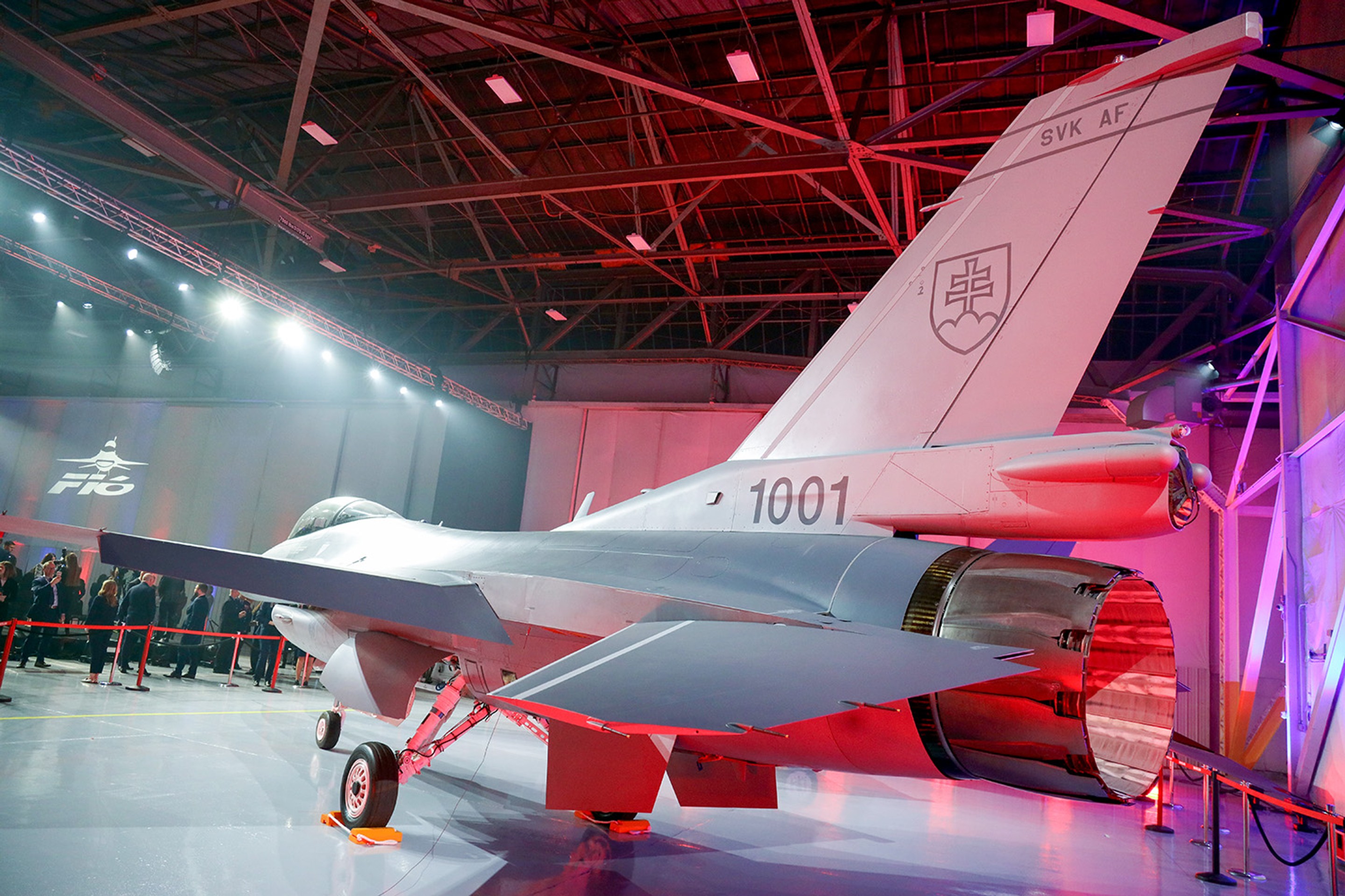 Jedna z prvých dvoch stíhačiek F-16, ktorú dostala slovenská armáda