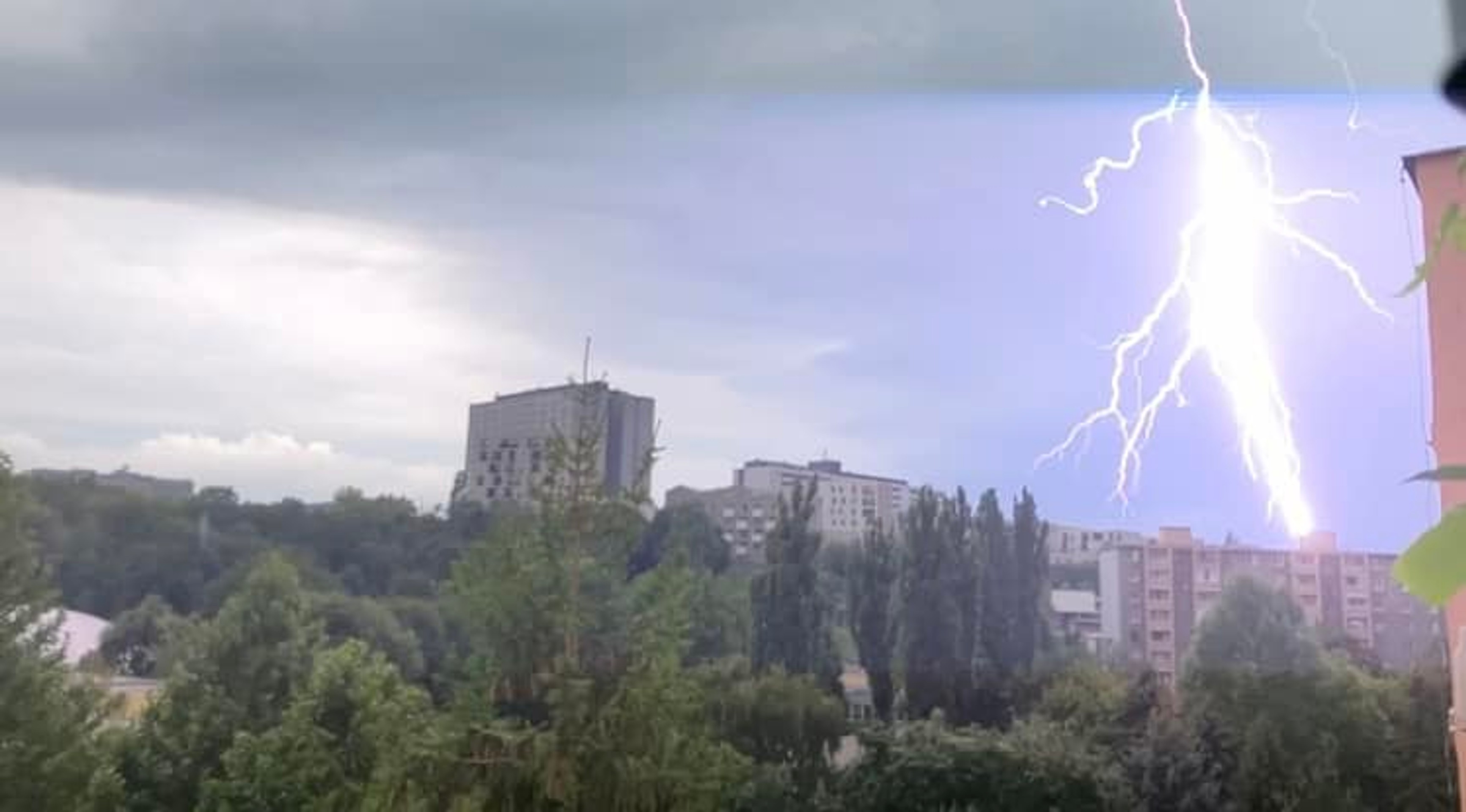 Búrka v Košiciach.