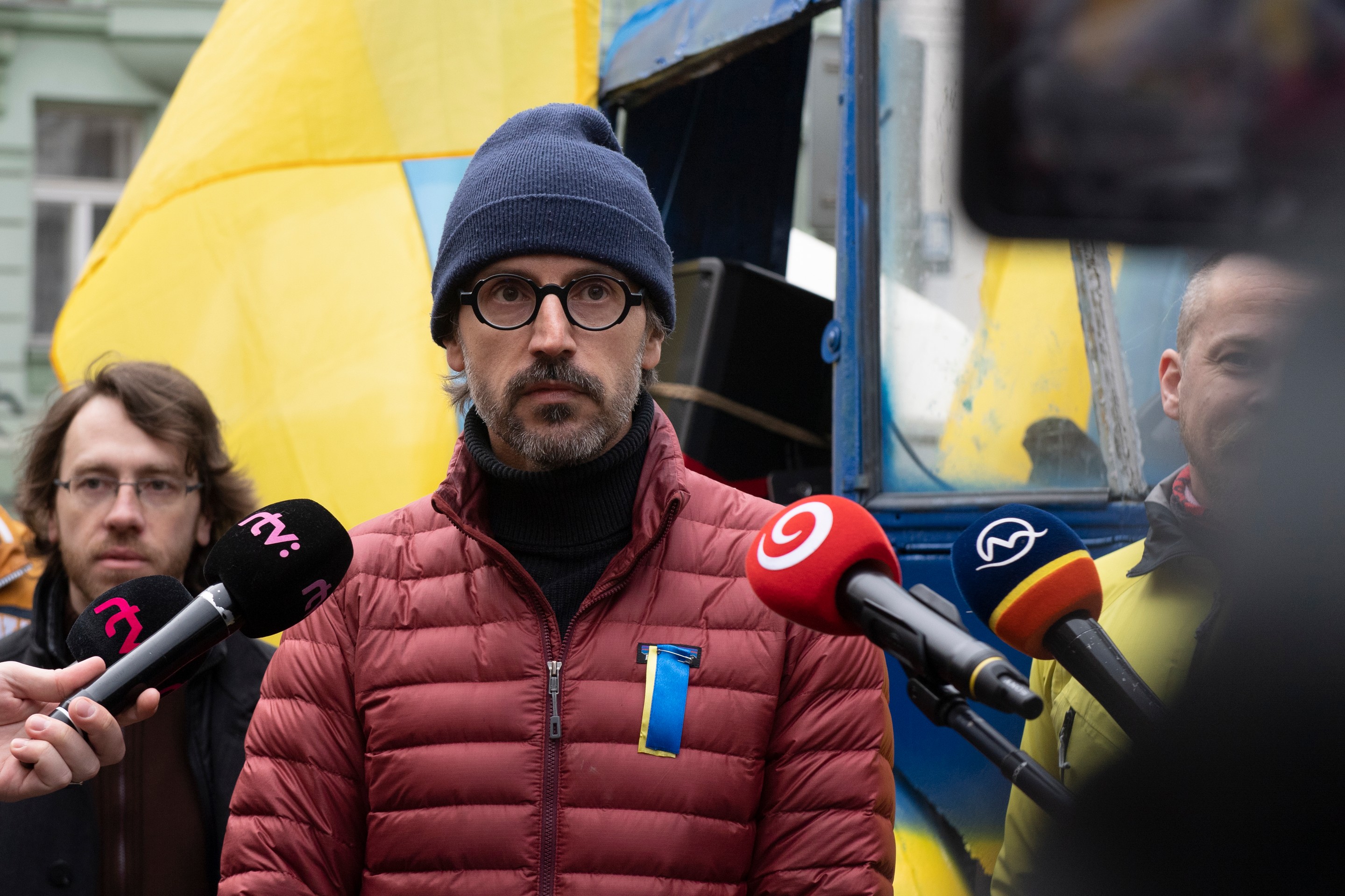 Organizátor z iniciatívy Mier Ukrajine Marián Kulich.