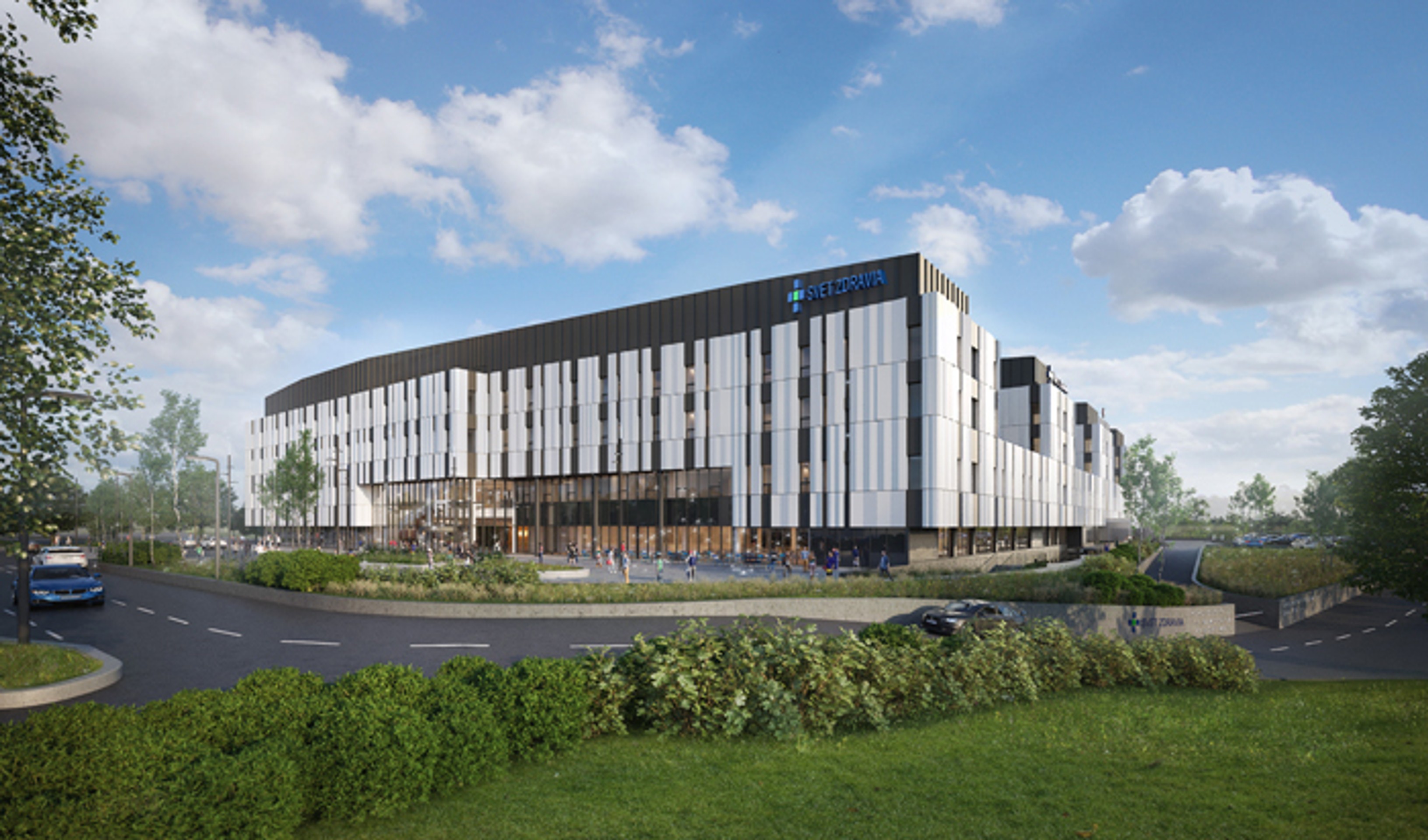 Vizualizácia nemocnice v bratislavských Boroch.