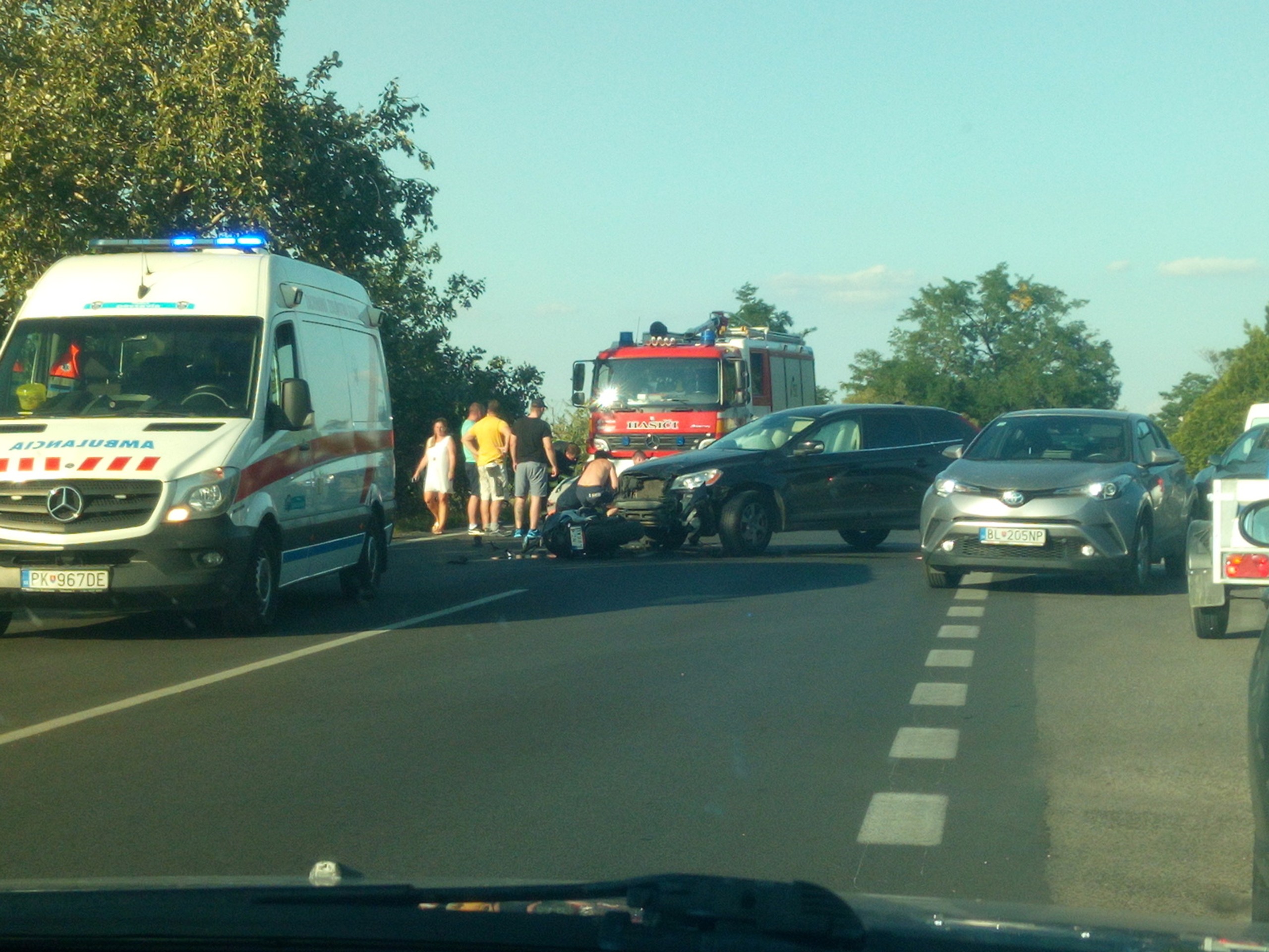 Havária pred Veľkým Bielom