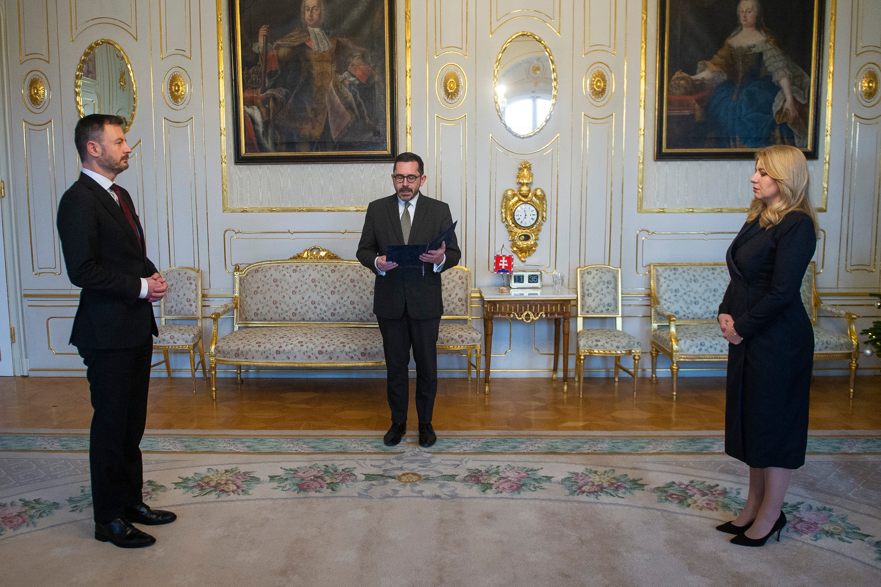 Eduard Heger a Zuzana Čaputová.