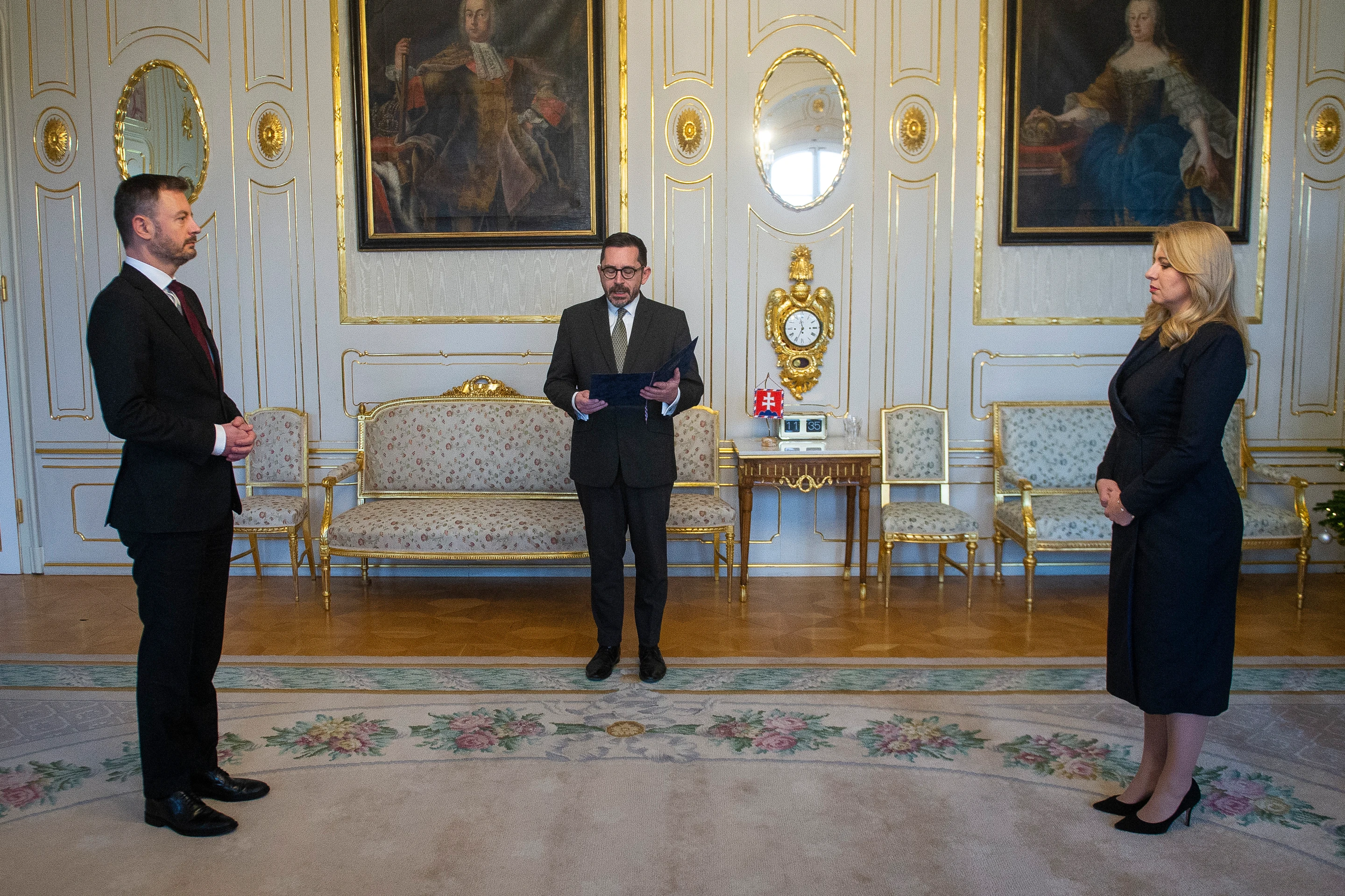 Eduard Heger a Zuzana Čaputová.