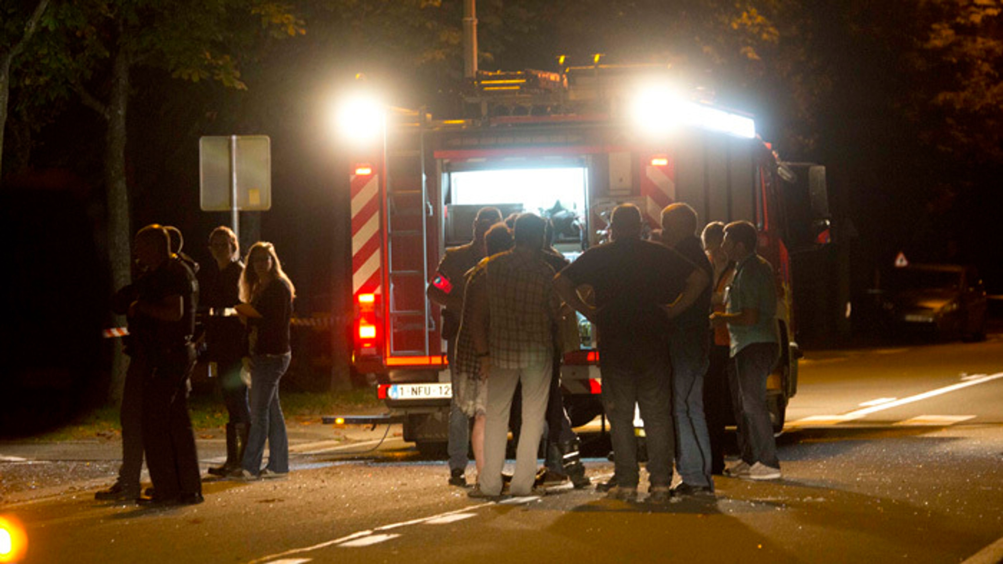 Výbuch v meste Chimay.