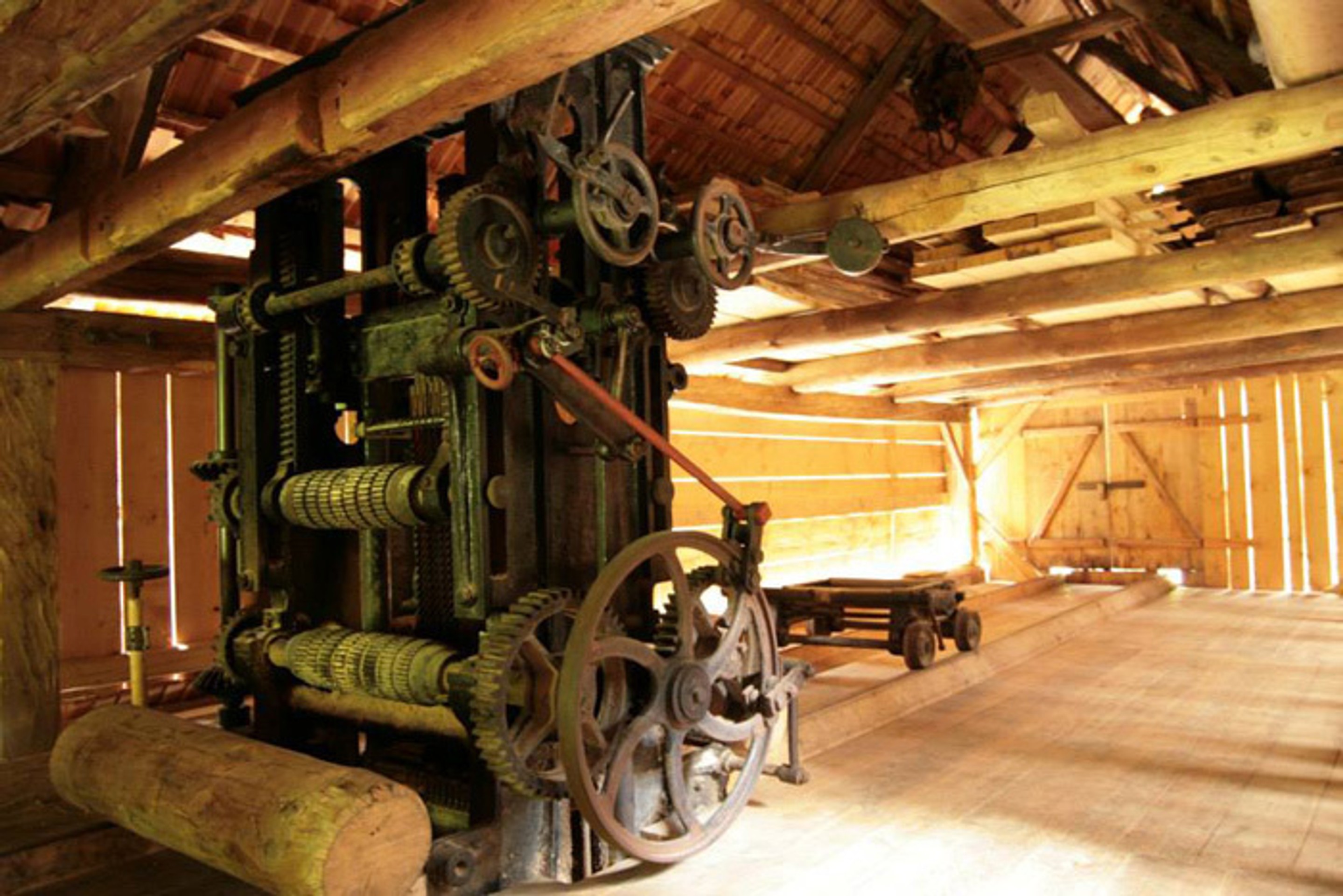 Interiér Vodného mlynu v Kvačianskej doline. 
