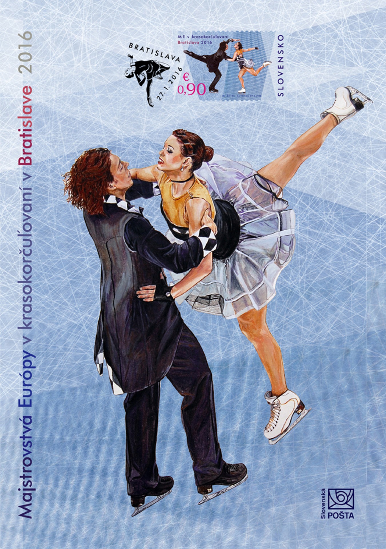 Nálepný list k ME v krasokorčuľovaní.