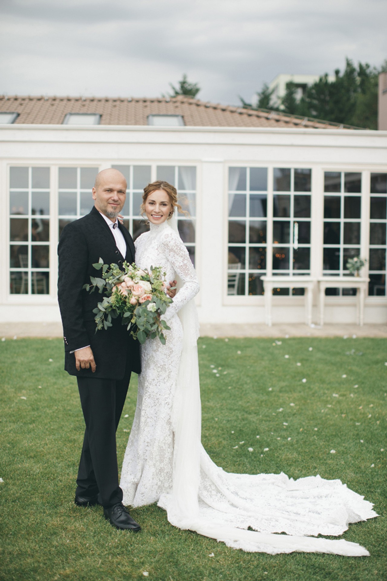 Svadobná fotografia Márie Čírovej a Maroša Kachúta.