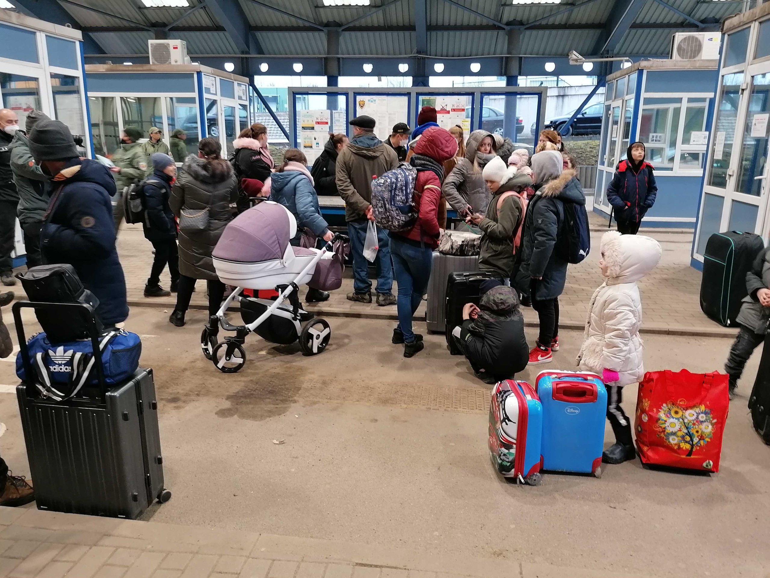 Situácia na hraničnom priechode v Ubli.