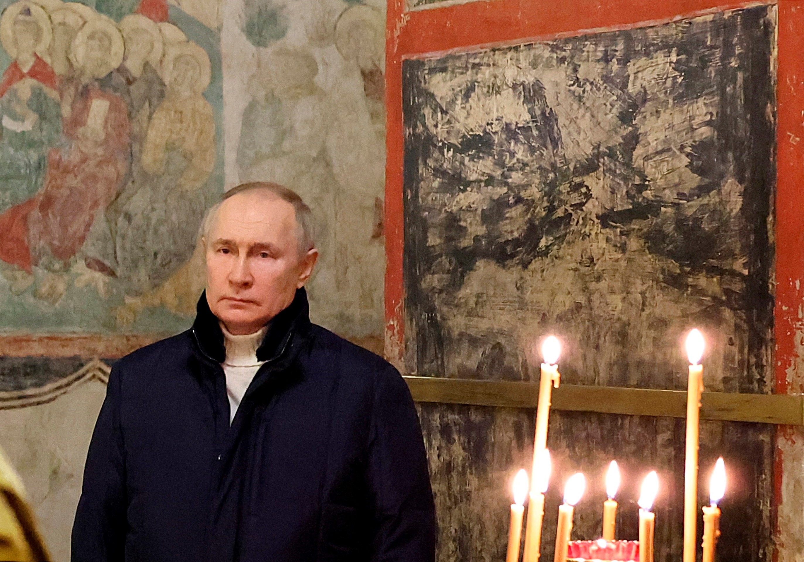 Vianočnú omšu absolvoval Putin v kremeľskom chráme.