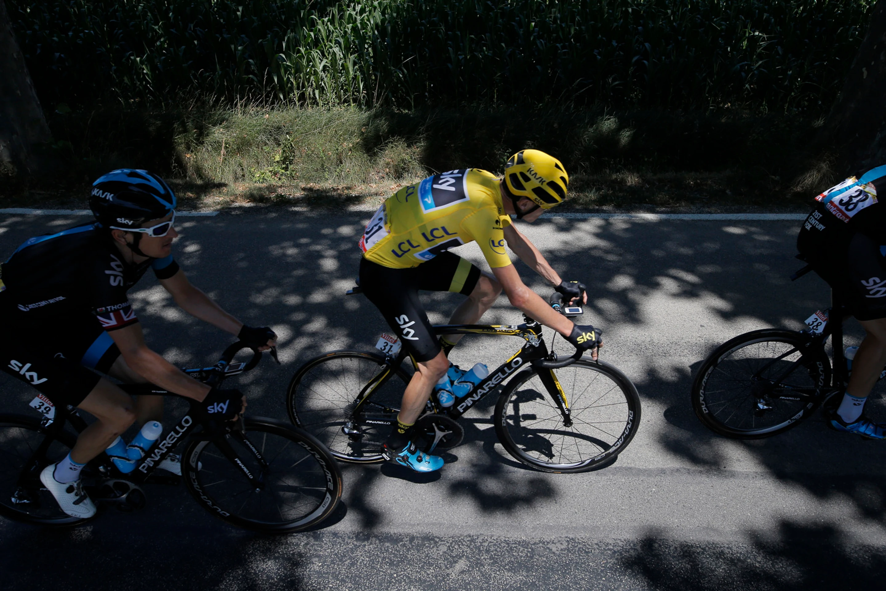 Chris Froome počas 16. etapy 