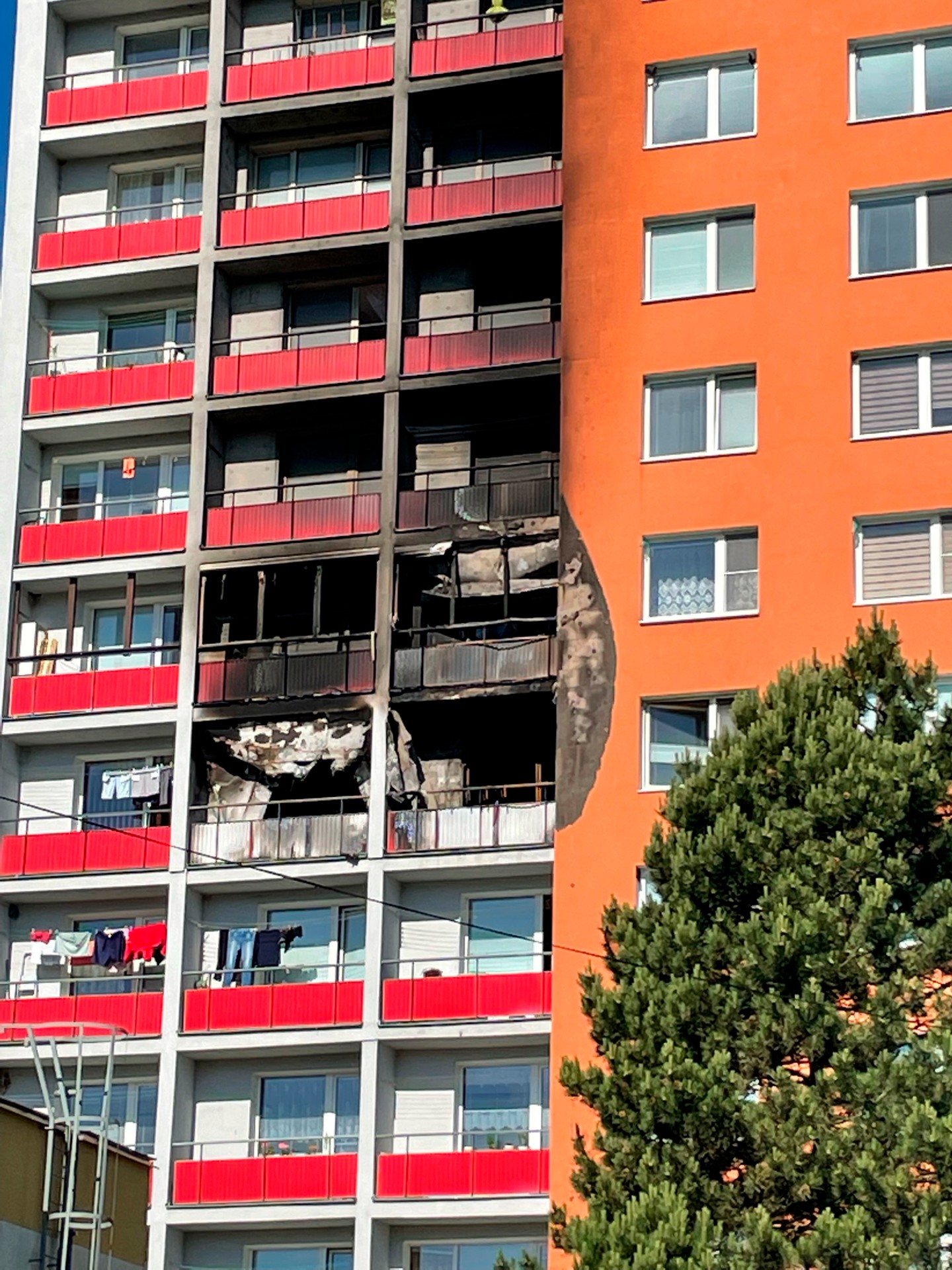 Záber z miesta nešťastia