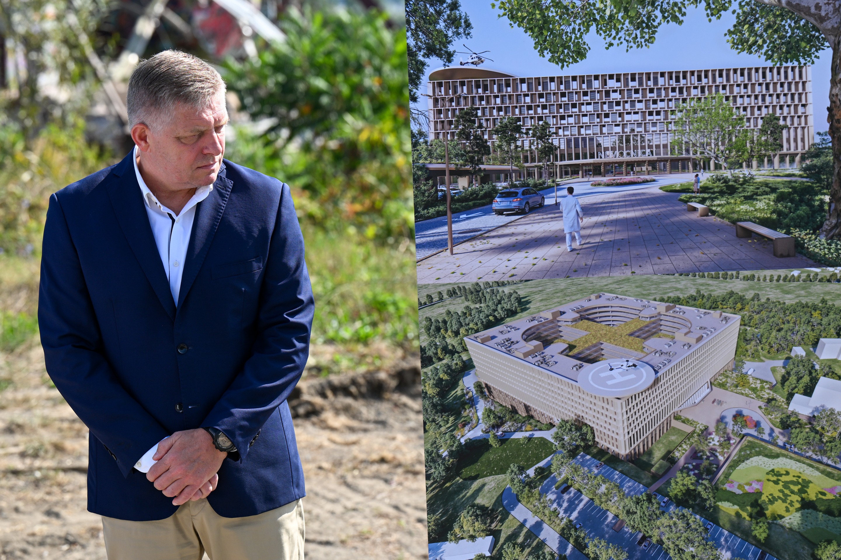 Stavba vojenskej nemocnice v Prešove.