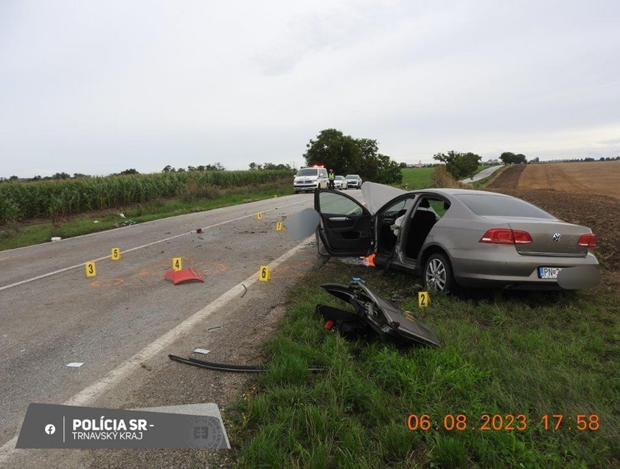 Tragická nehoda neďaleko Trnavy.