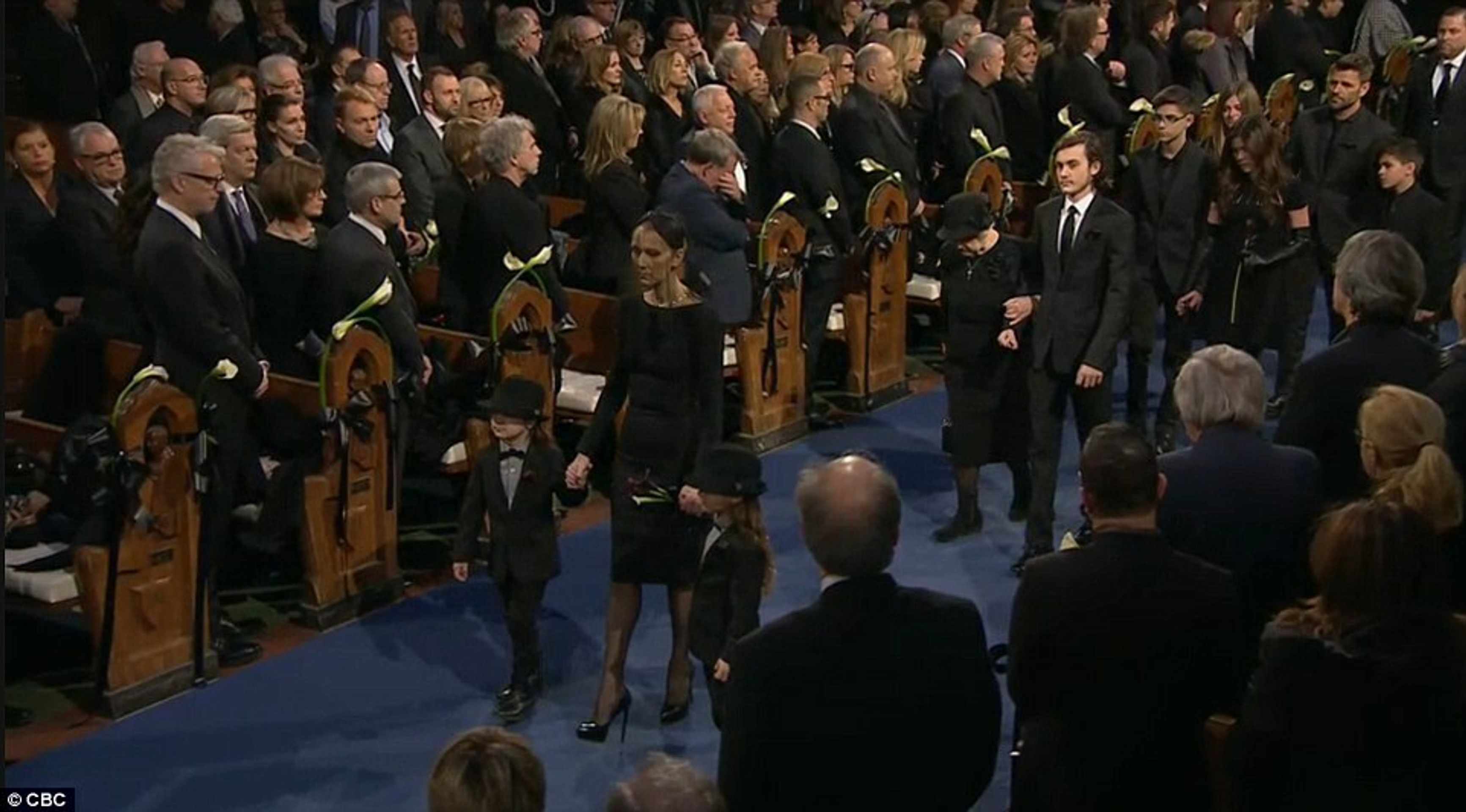 Pohreb manžela Celine Dion