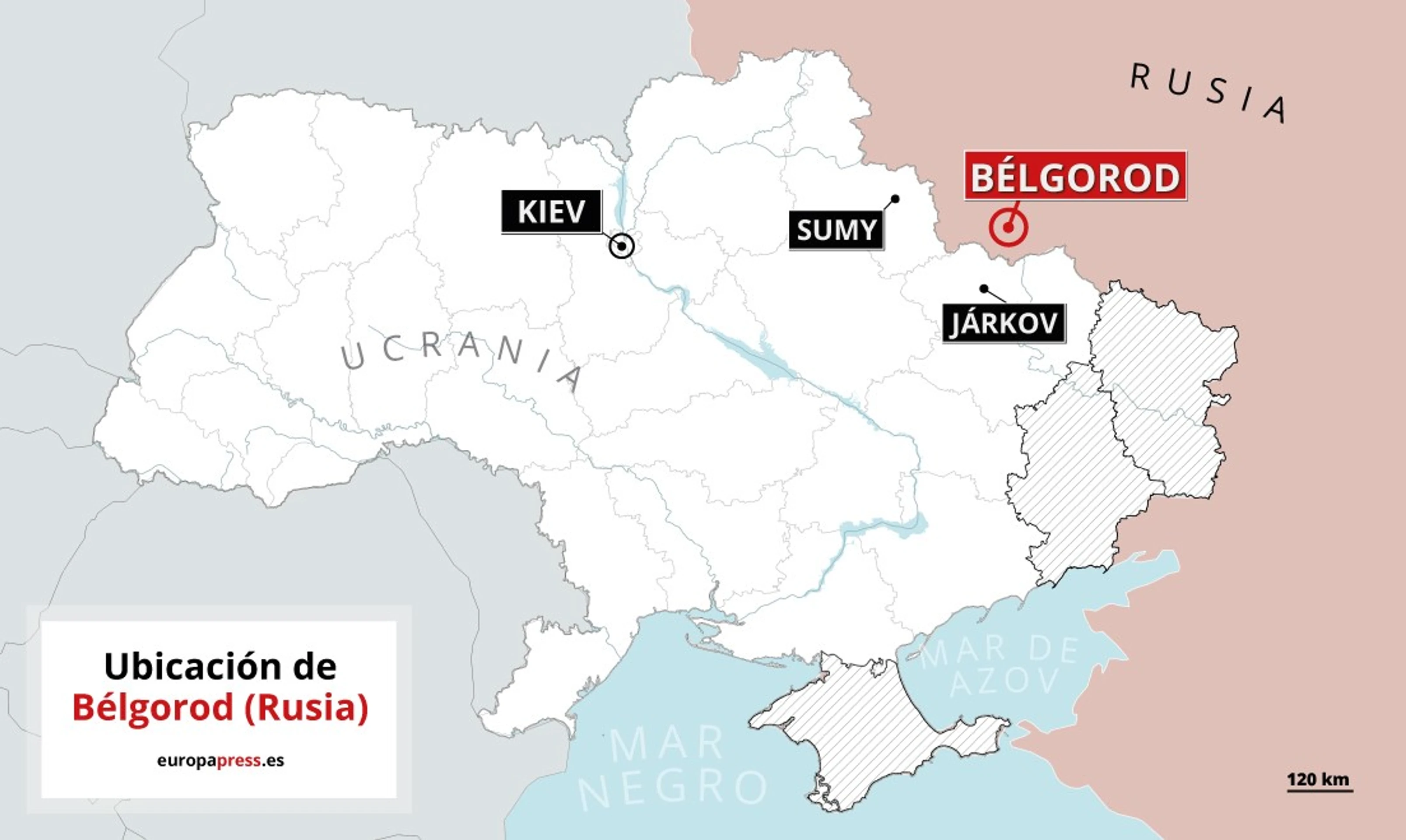 Poloha mesta Belgorod.