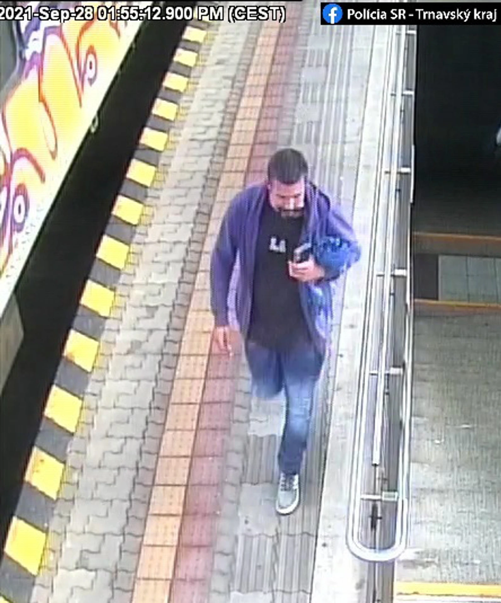 Exibicionista z vlaku na trase Dunajska Streda - Bratislava.