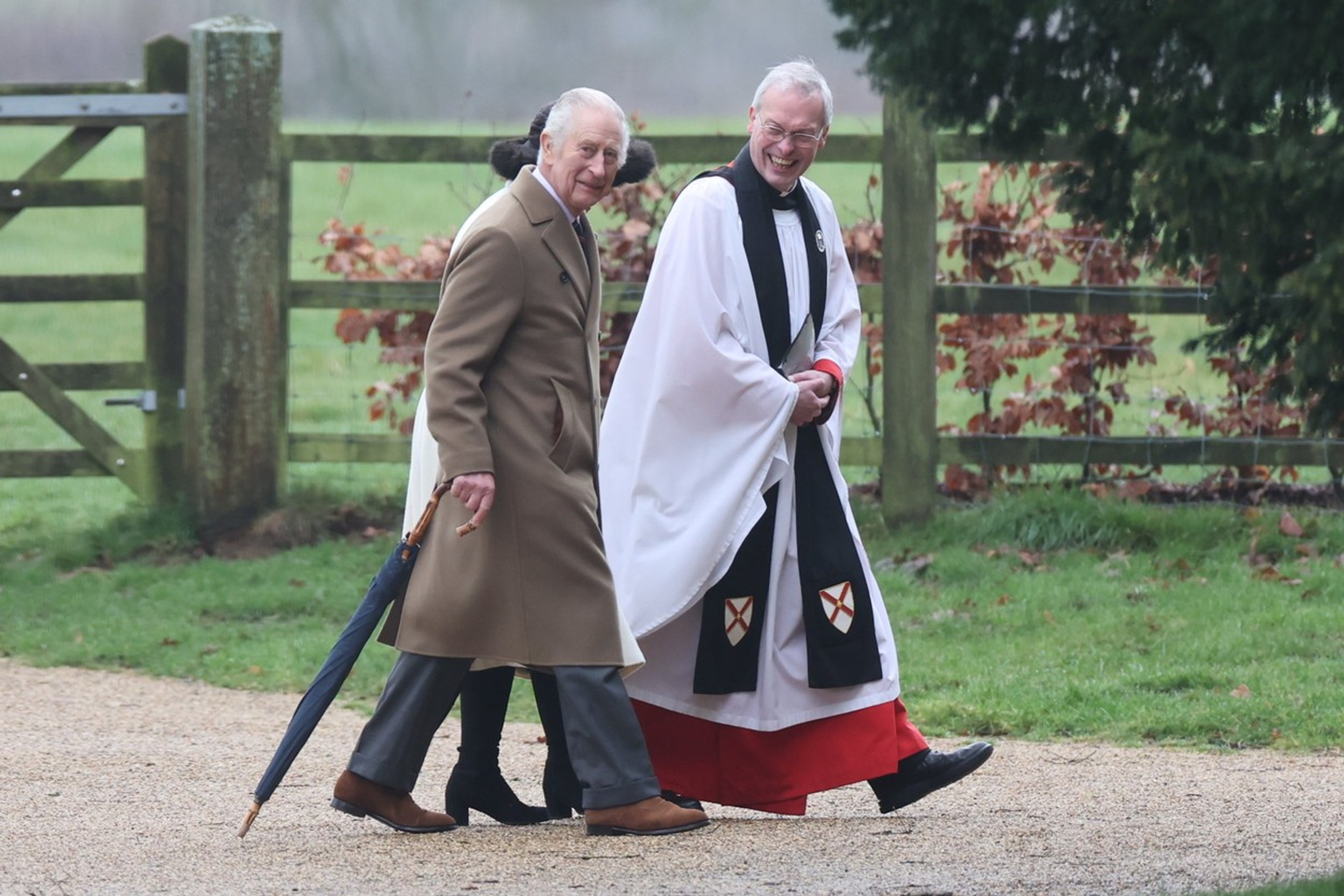 Kráľ Karol III. na ceste do kostola.