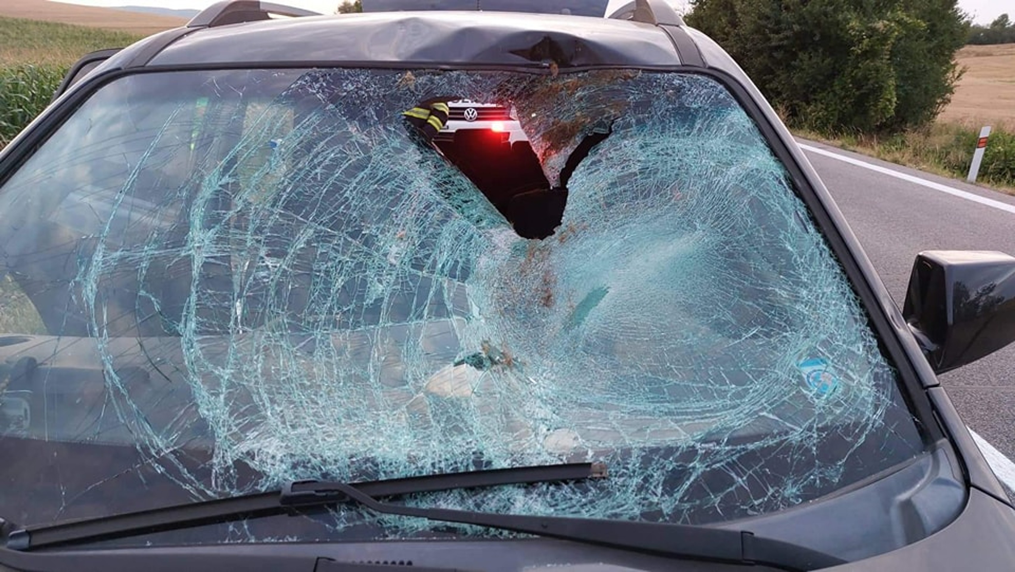 Poškodené auto.