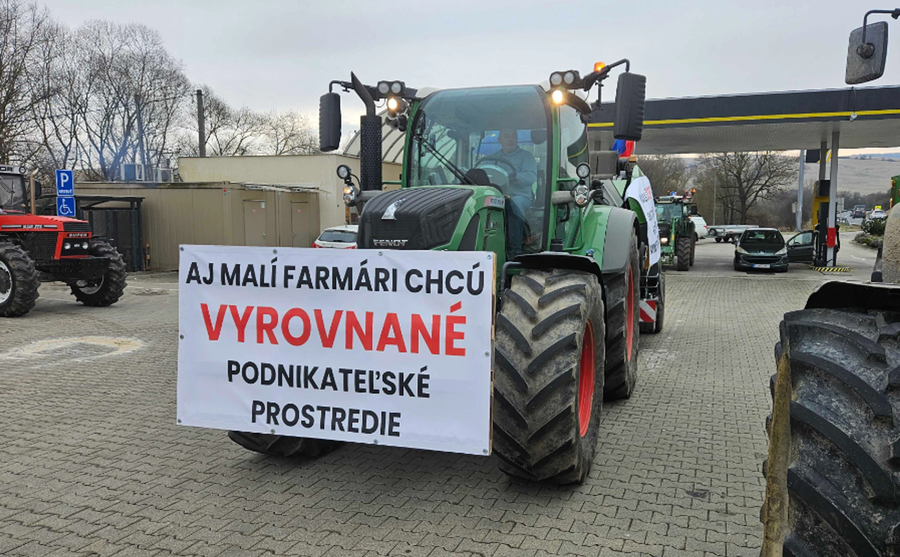 Protest farmárov v Prešove.