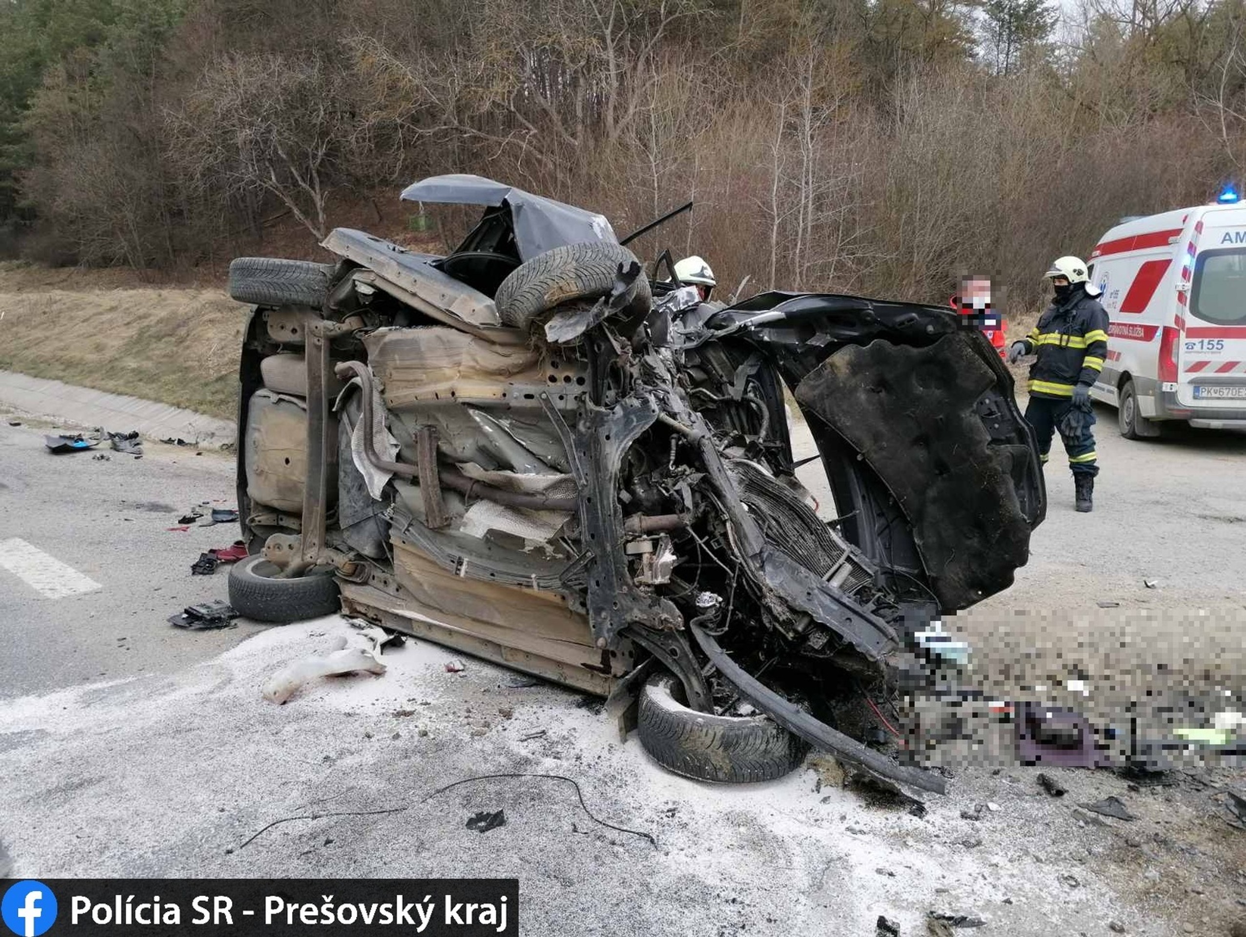 Nehoda pri obci Bertotovce.