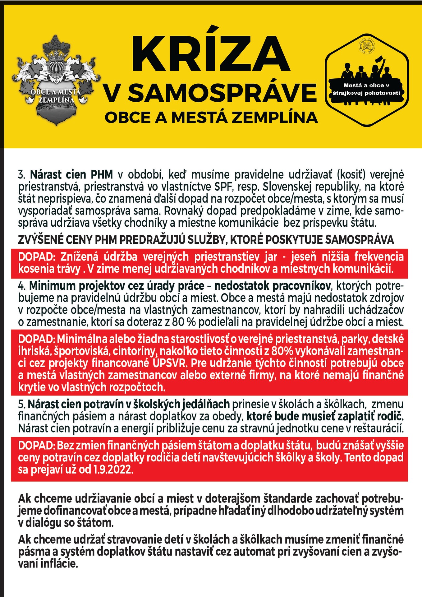 Ďalšie kritické oblasti