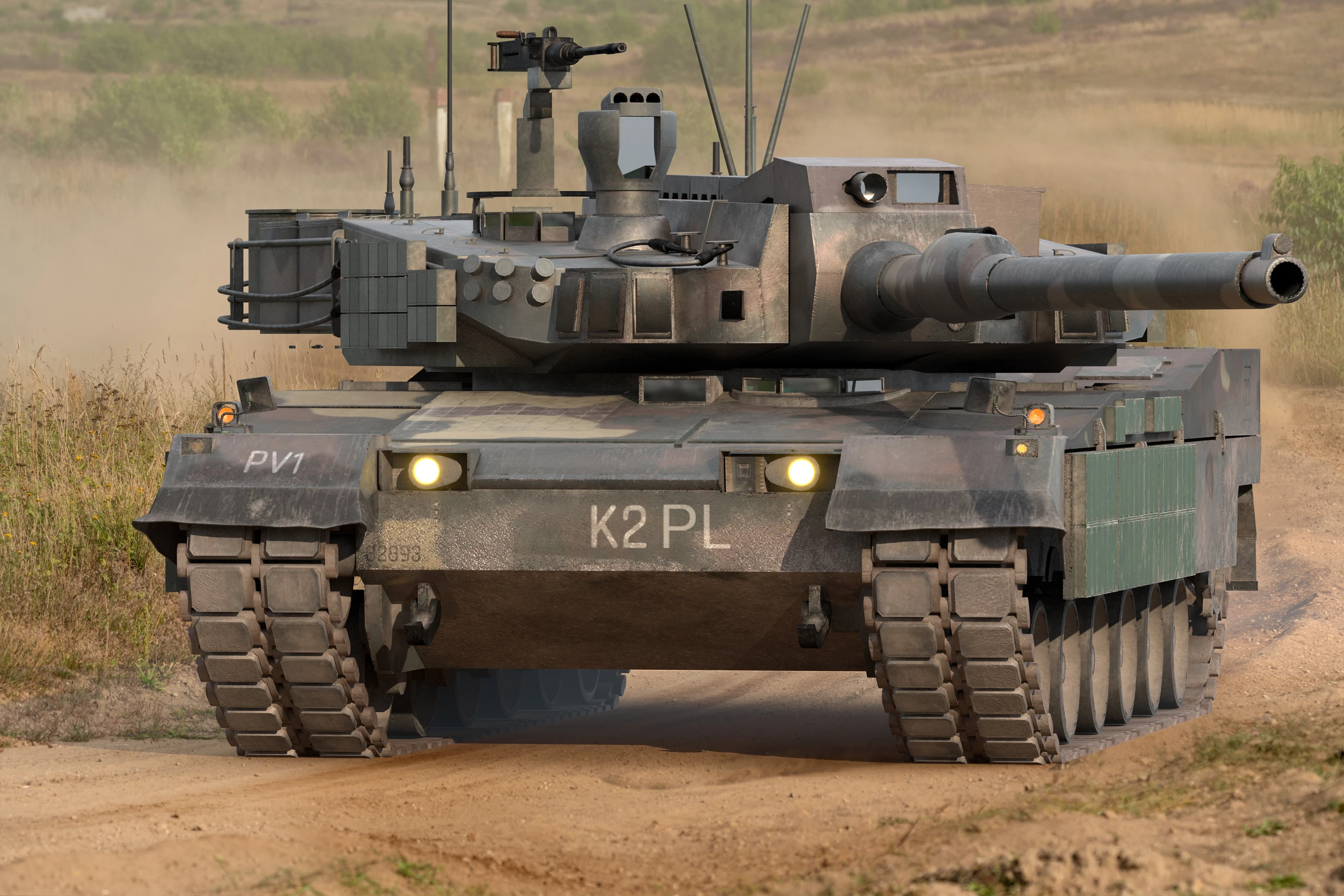Juhokorejský tank K2 PL.